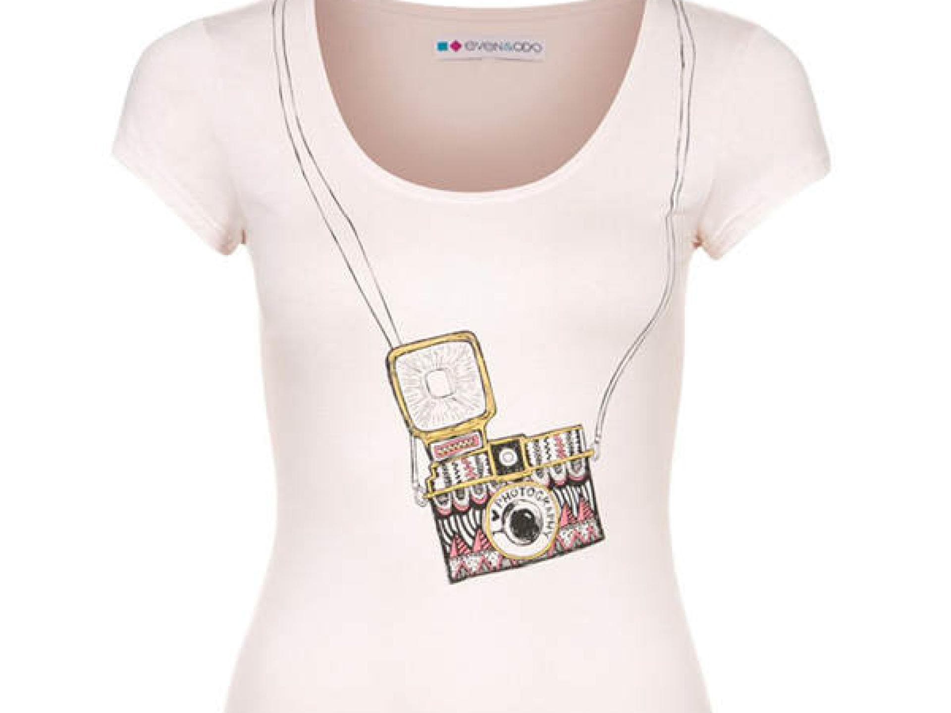 T-Shirt mit Print von Even & Odd