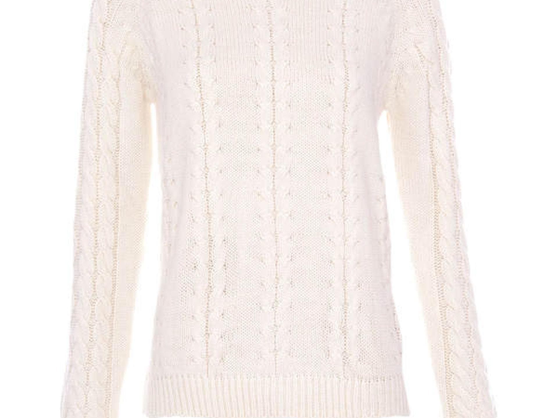 Pullover mit Zopfmuster von Pull & Bear