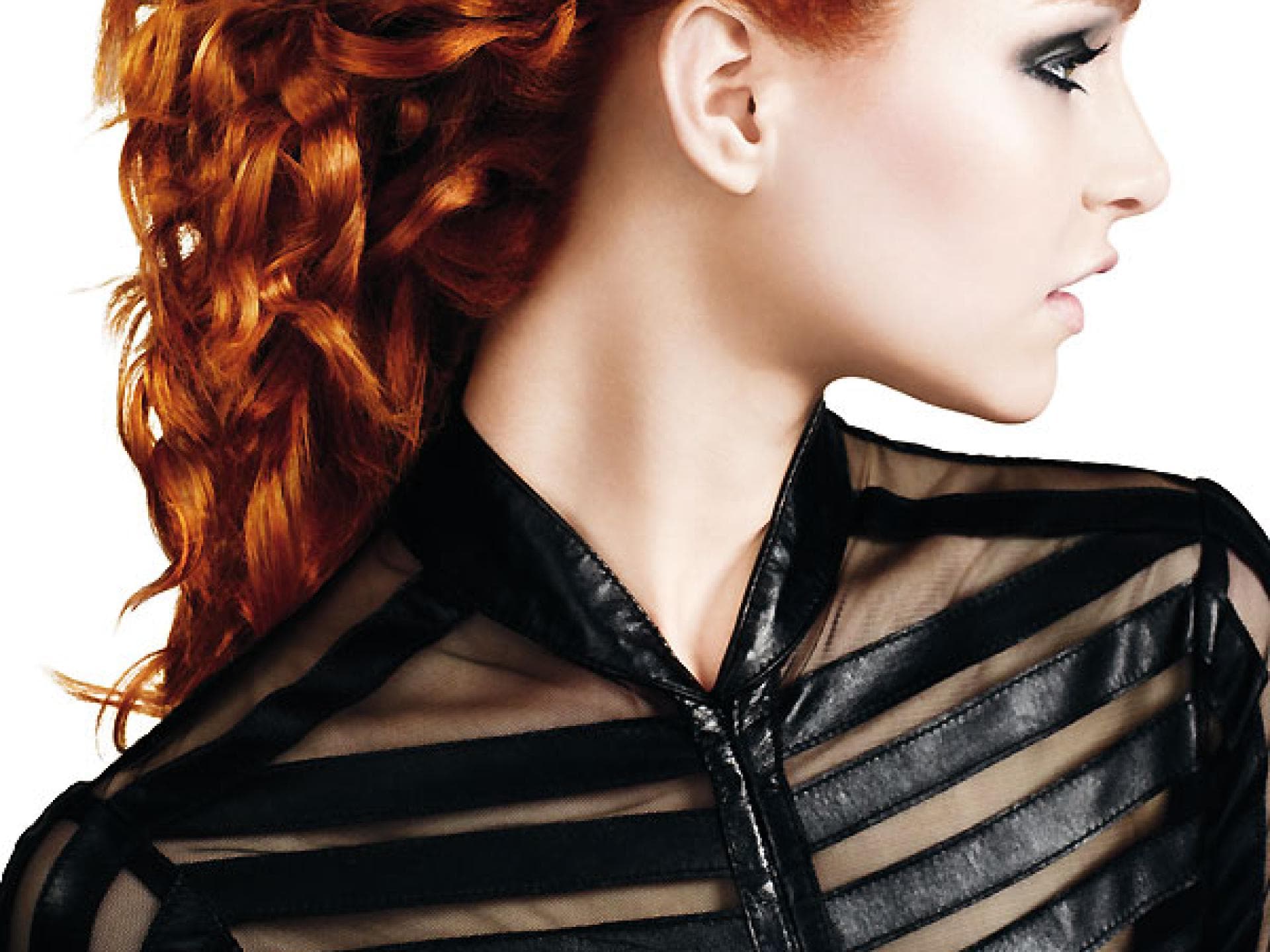 Rote Haare mit Locken Rote Haare mit Locken