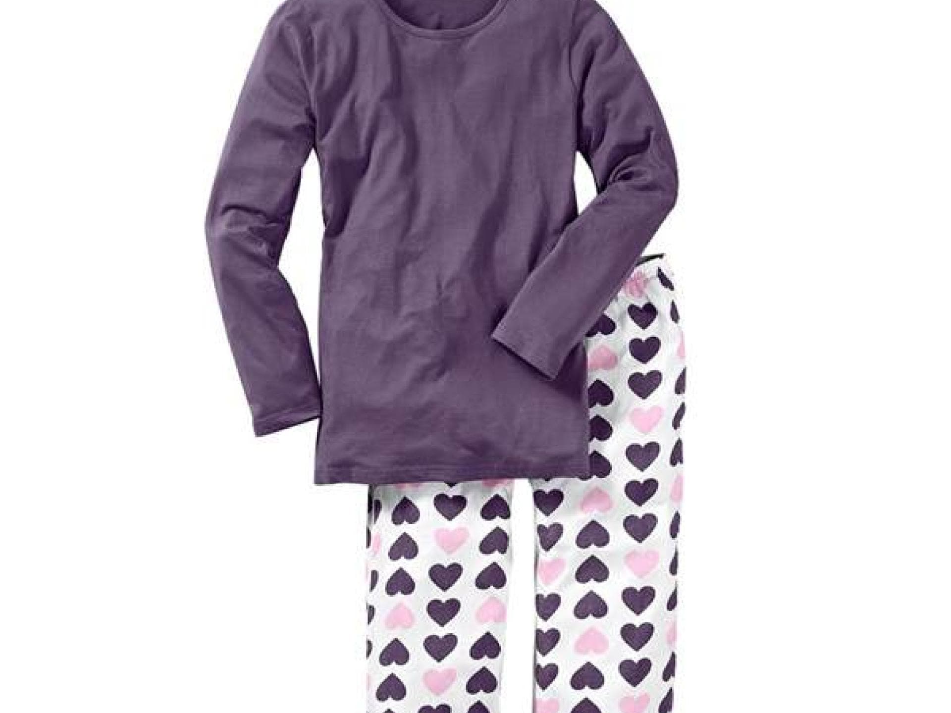 Schlafanzug mit Herzen von Bonprix