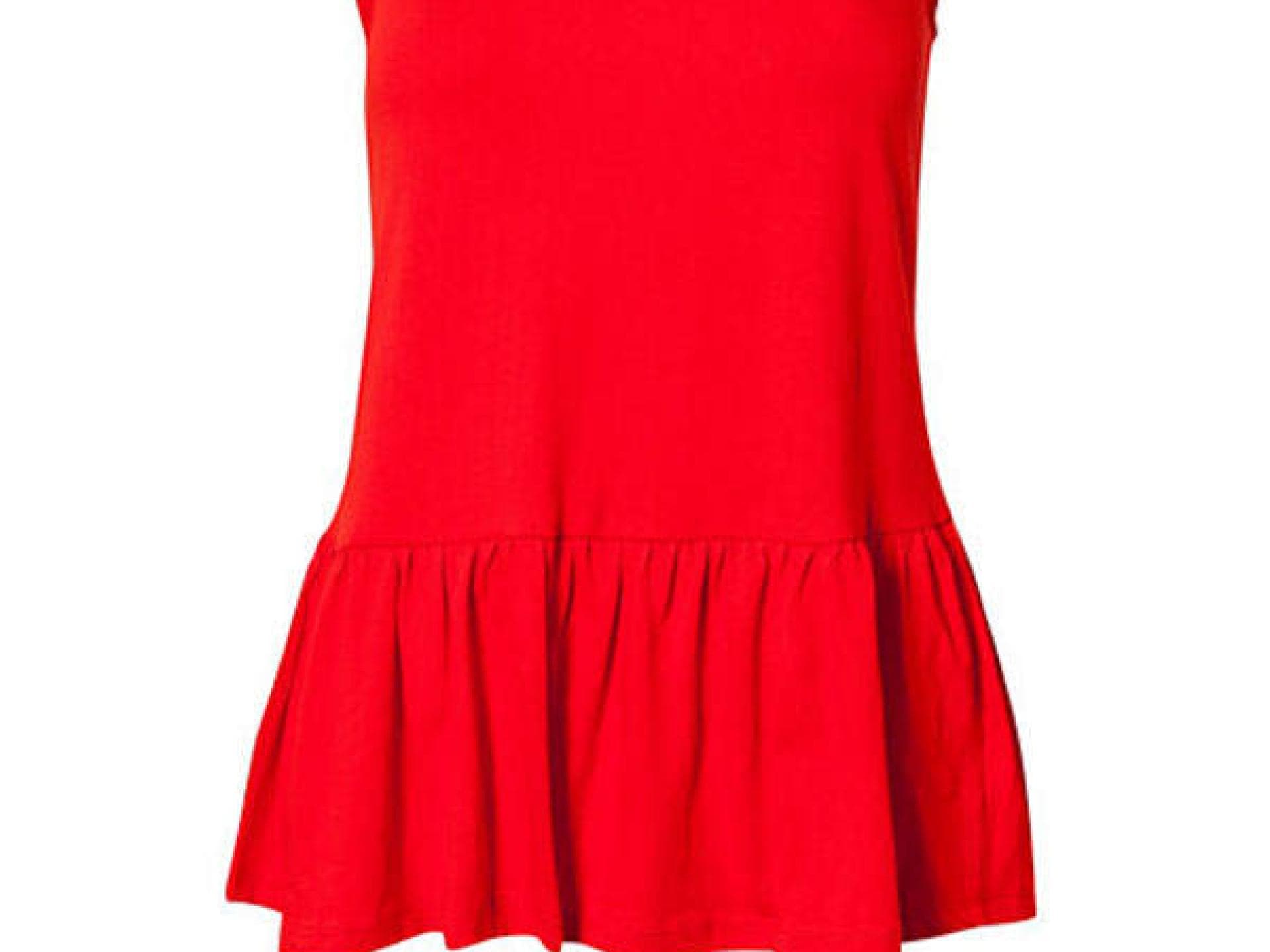 Rotes Top mit Schößchen von rut&circle Rotes Top mit Schößchen von rut&circle