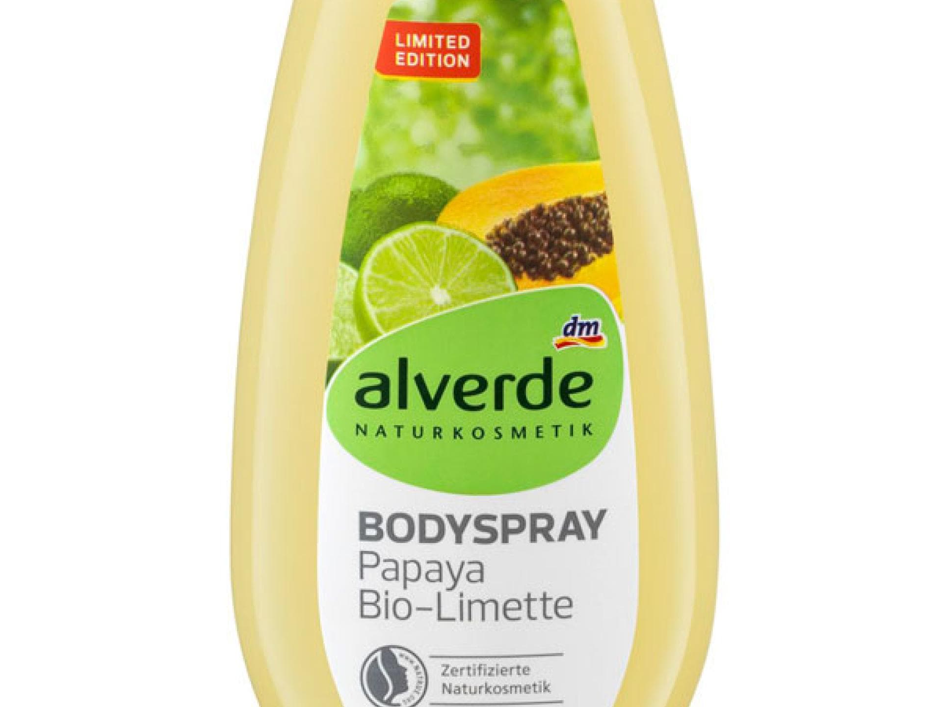 alverde Bodyspray Papaya Bio-Limette