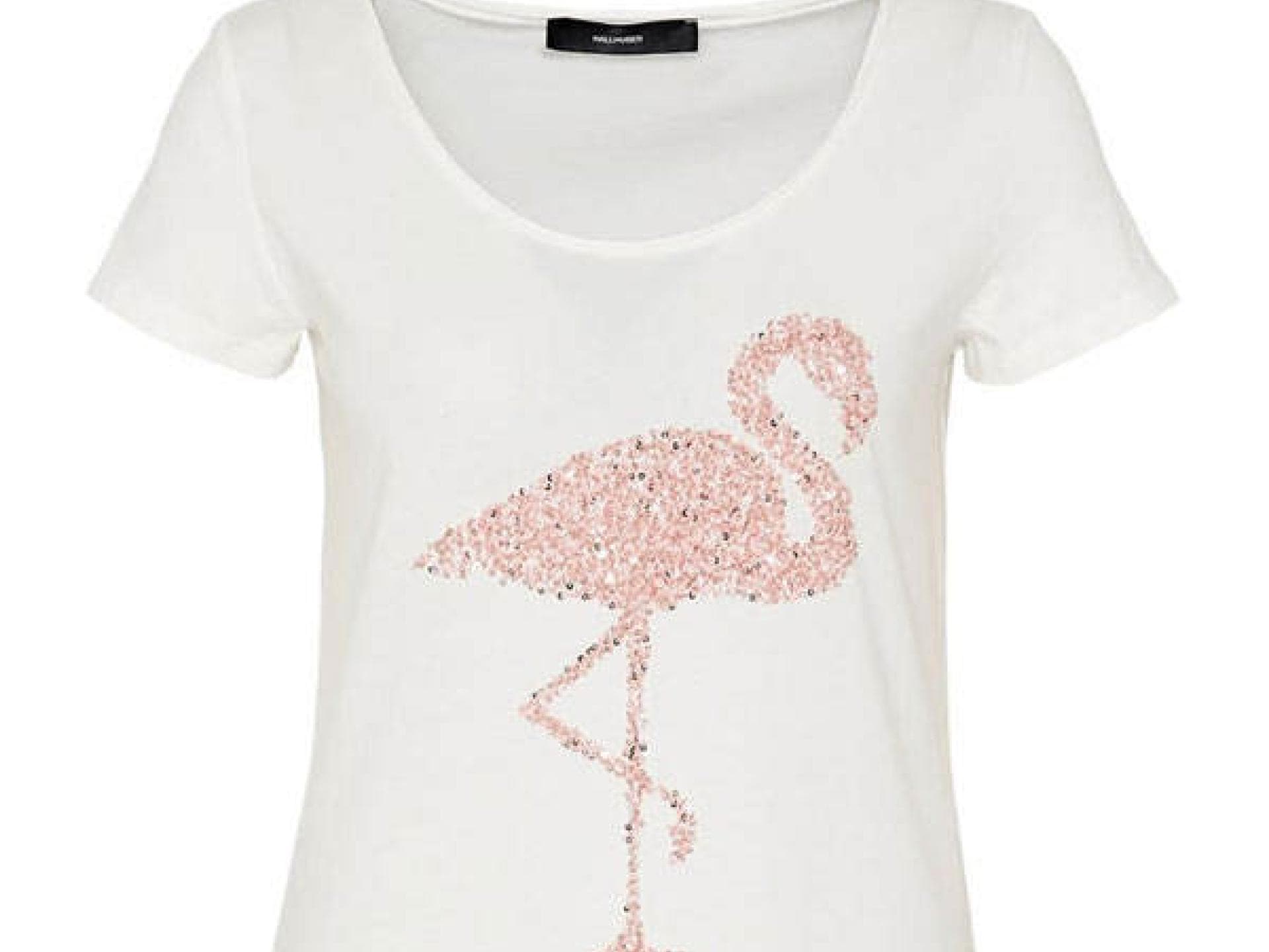 T-Shirt mit Flamingo von Hallhuber