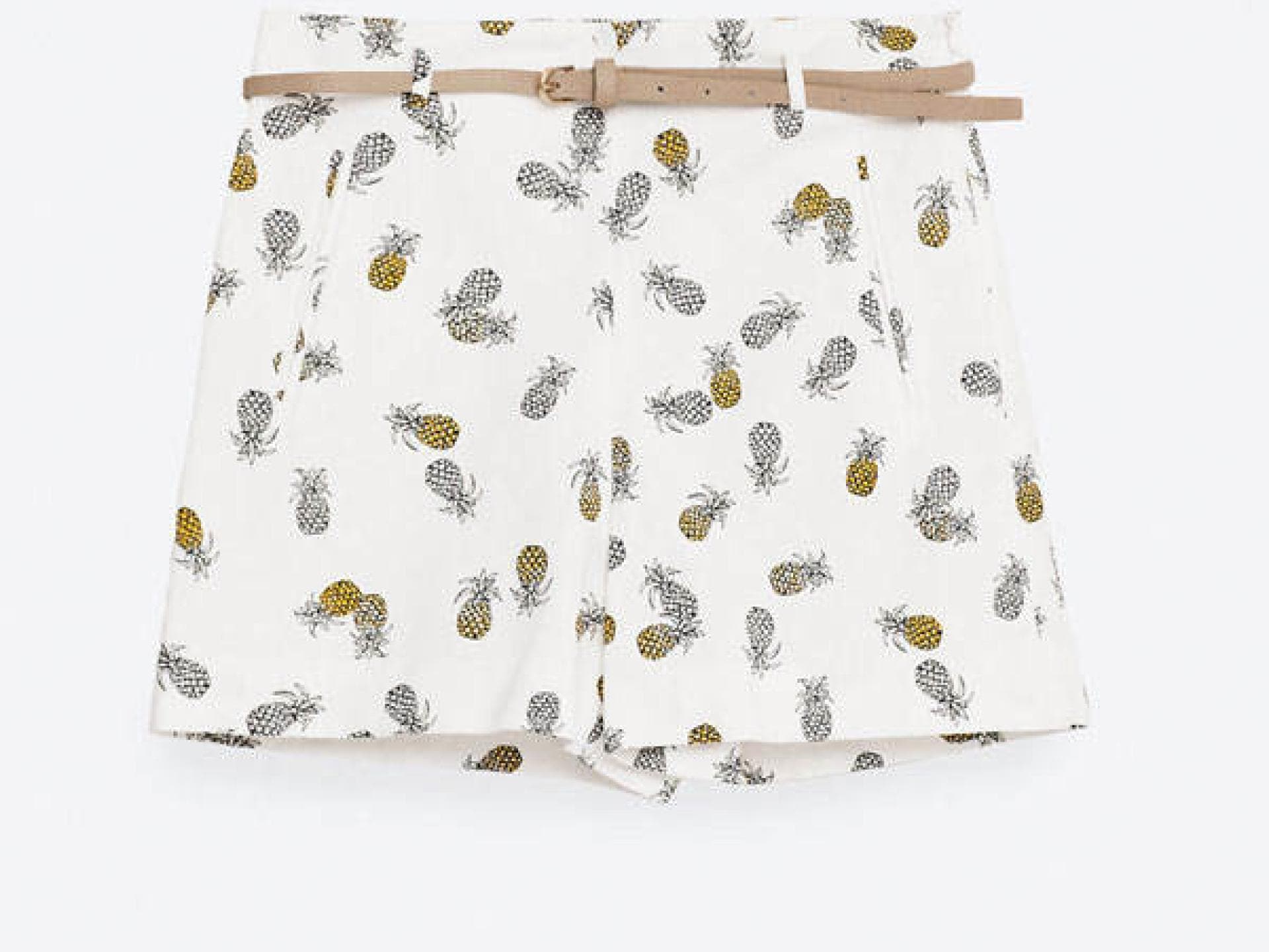 Ananas-Shorts von Zara