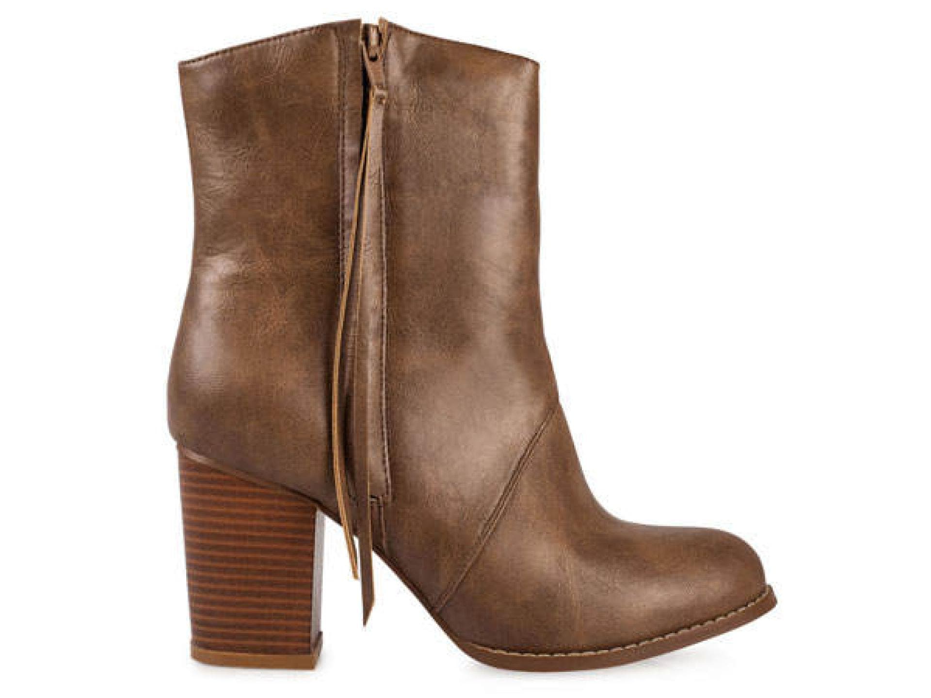 Braune Stiefel mit Blockabsatz von Nelly.de Braune Stiefel mit Blockabsatz von Nelly.de