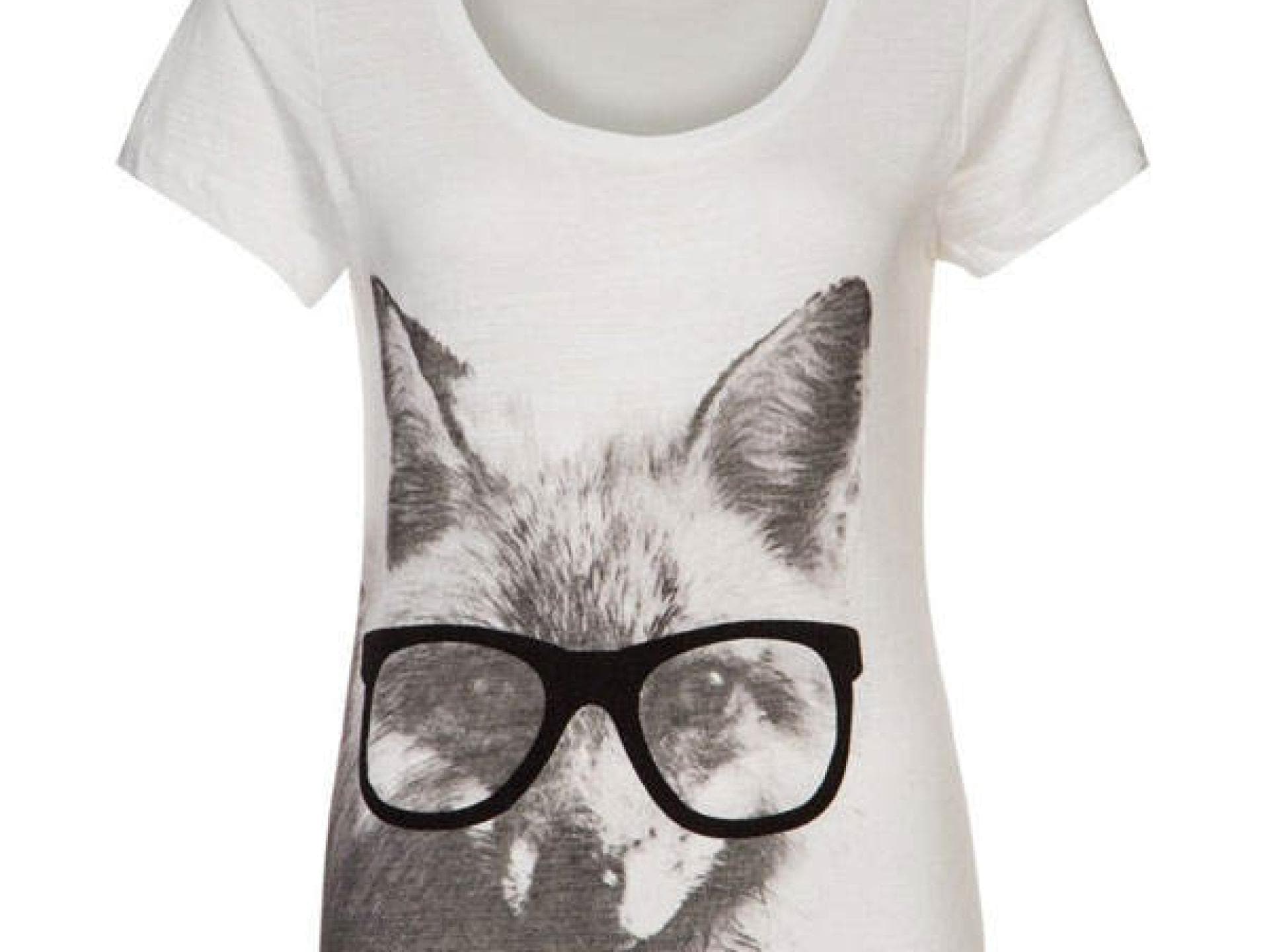 T-Shirt mit Fuchs-Print von Nümph T-Shirt mit Fuchs-Print von Nümph