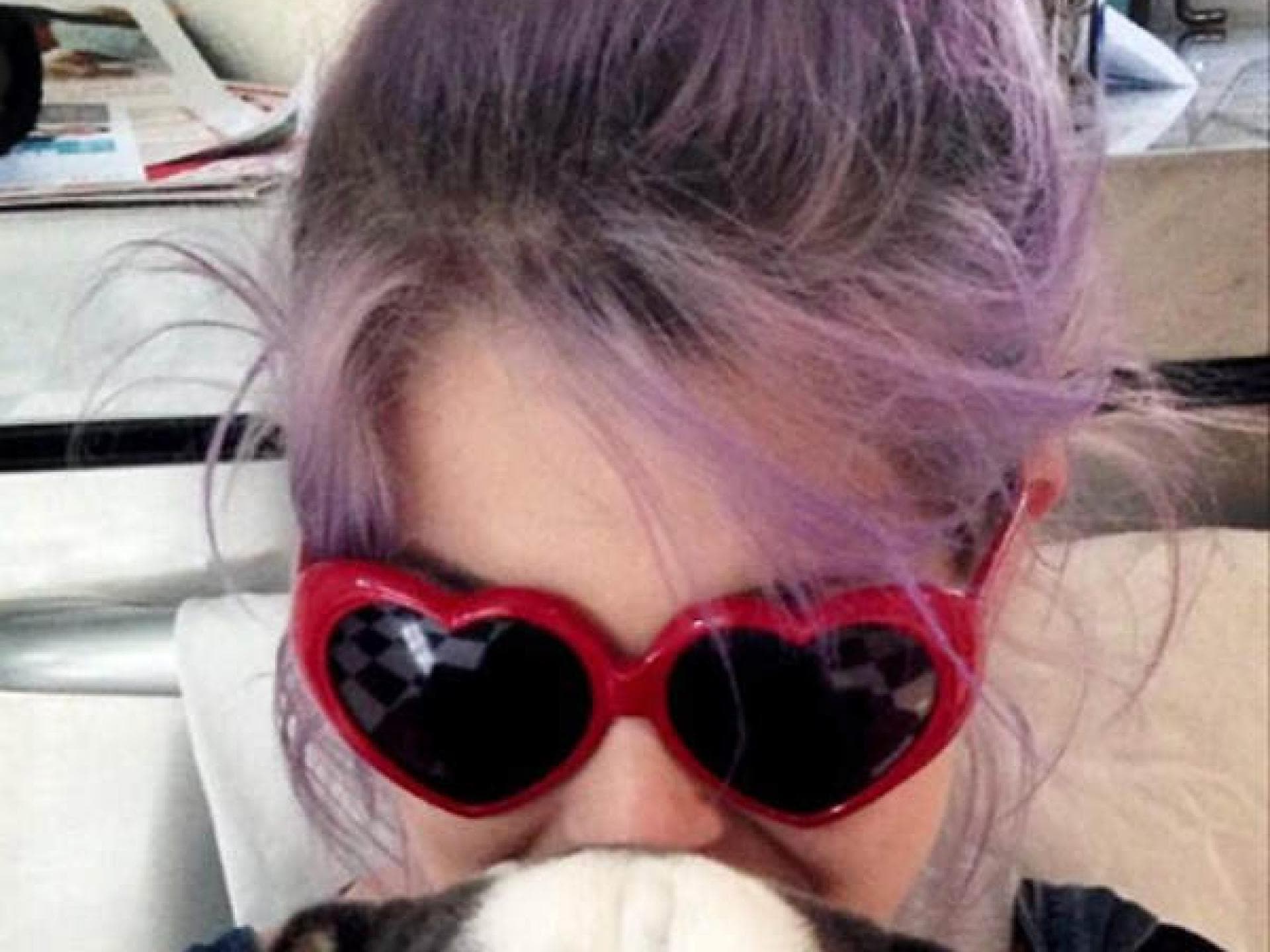 Kelly Osbourne mit Hund Willy