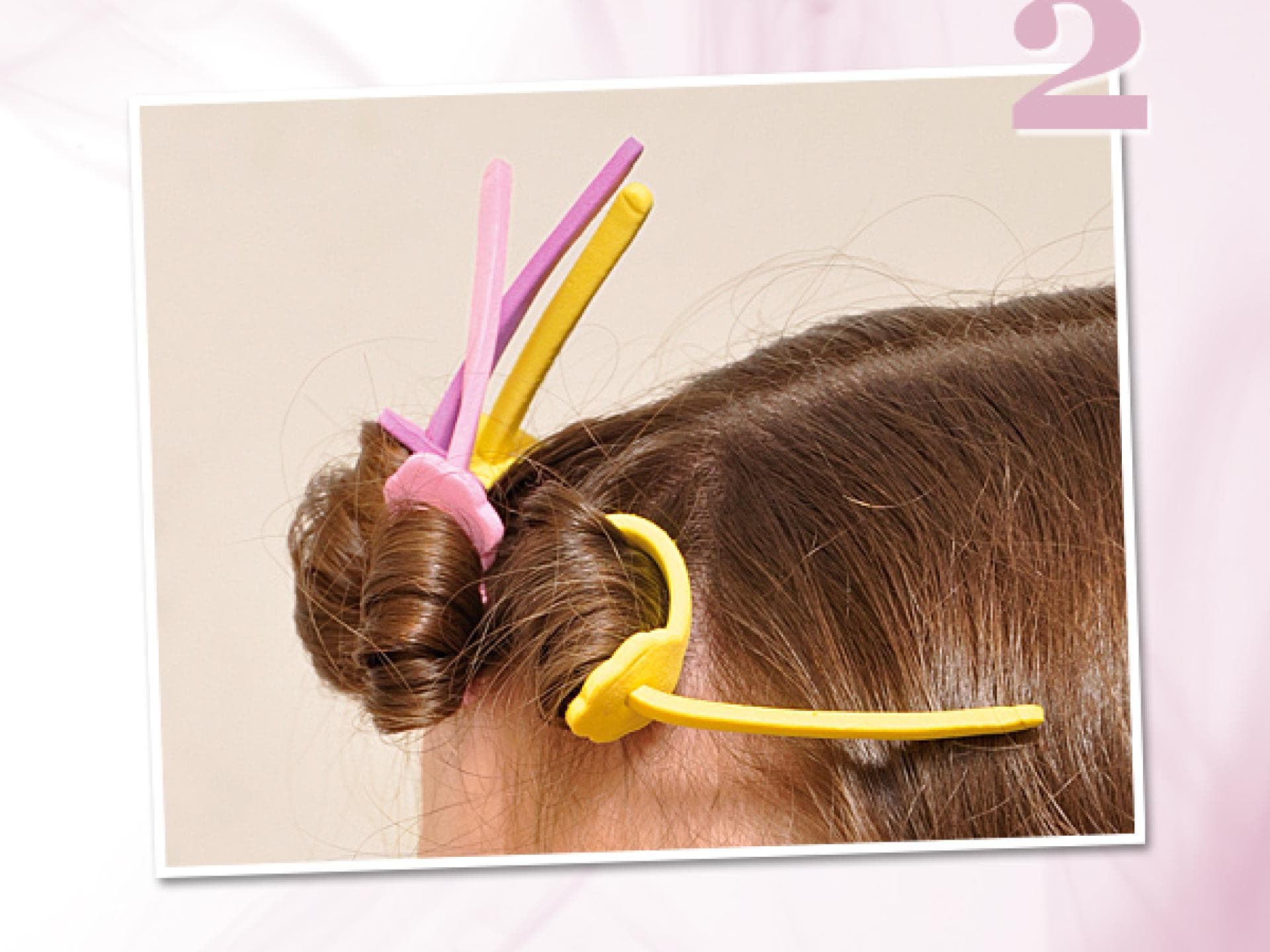 Locken machen mit Papilloten