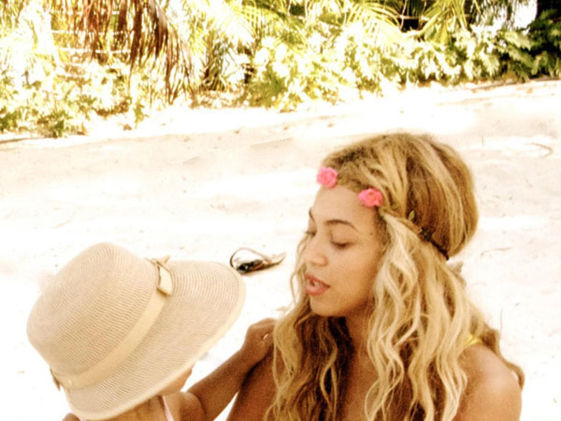 Beyoncé mit Hippie-Mähne