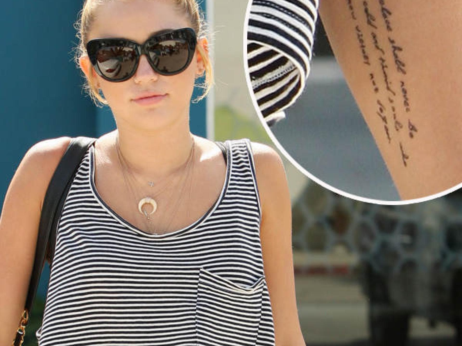 Miley Cyrus: Roosevelt-Tattoo Miley Cyrus: Roosevelt-Tattoo