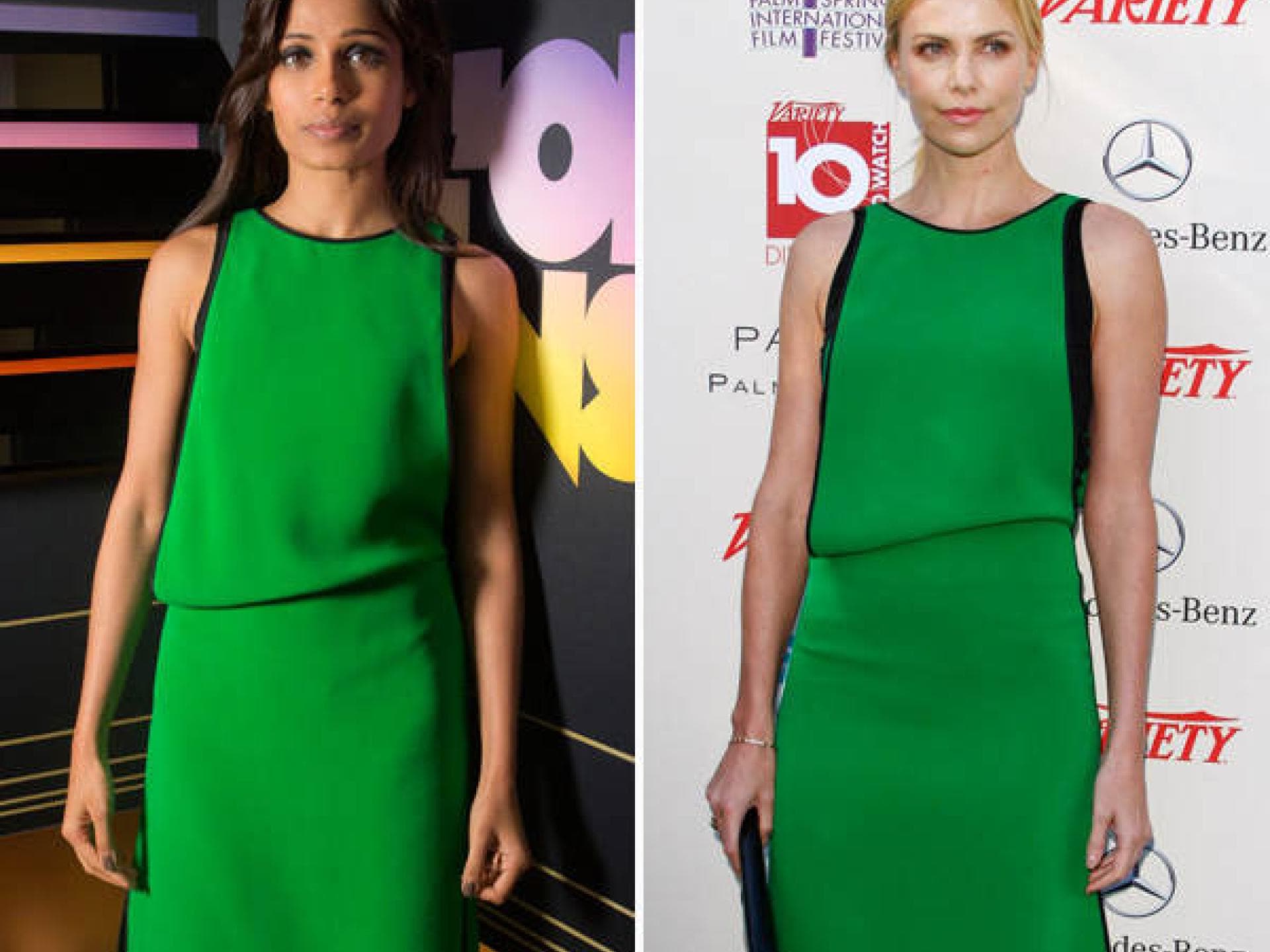 Freida Pinto vs. Charlize Theron