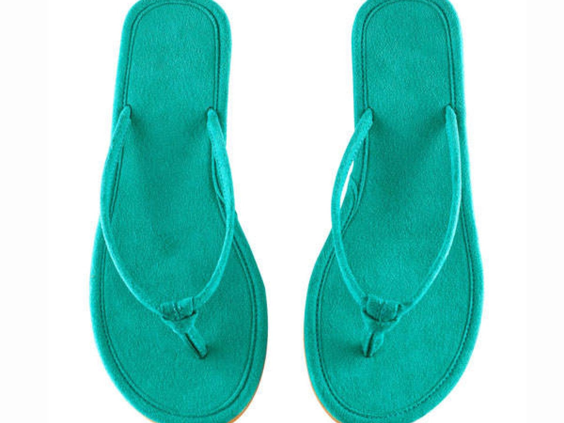 Türkisgrüne Flipflops