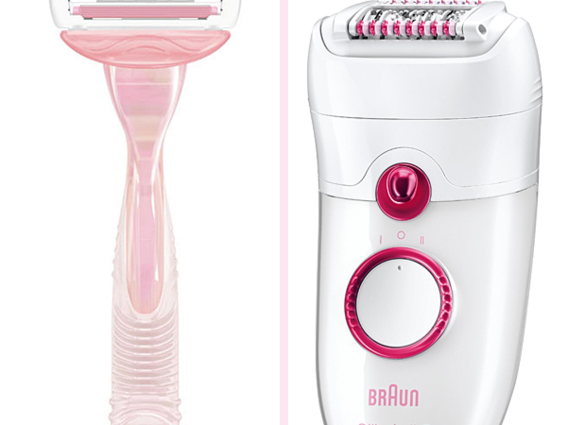 Nassrasierer vs. Epilierer