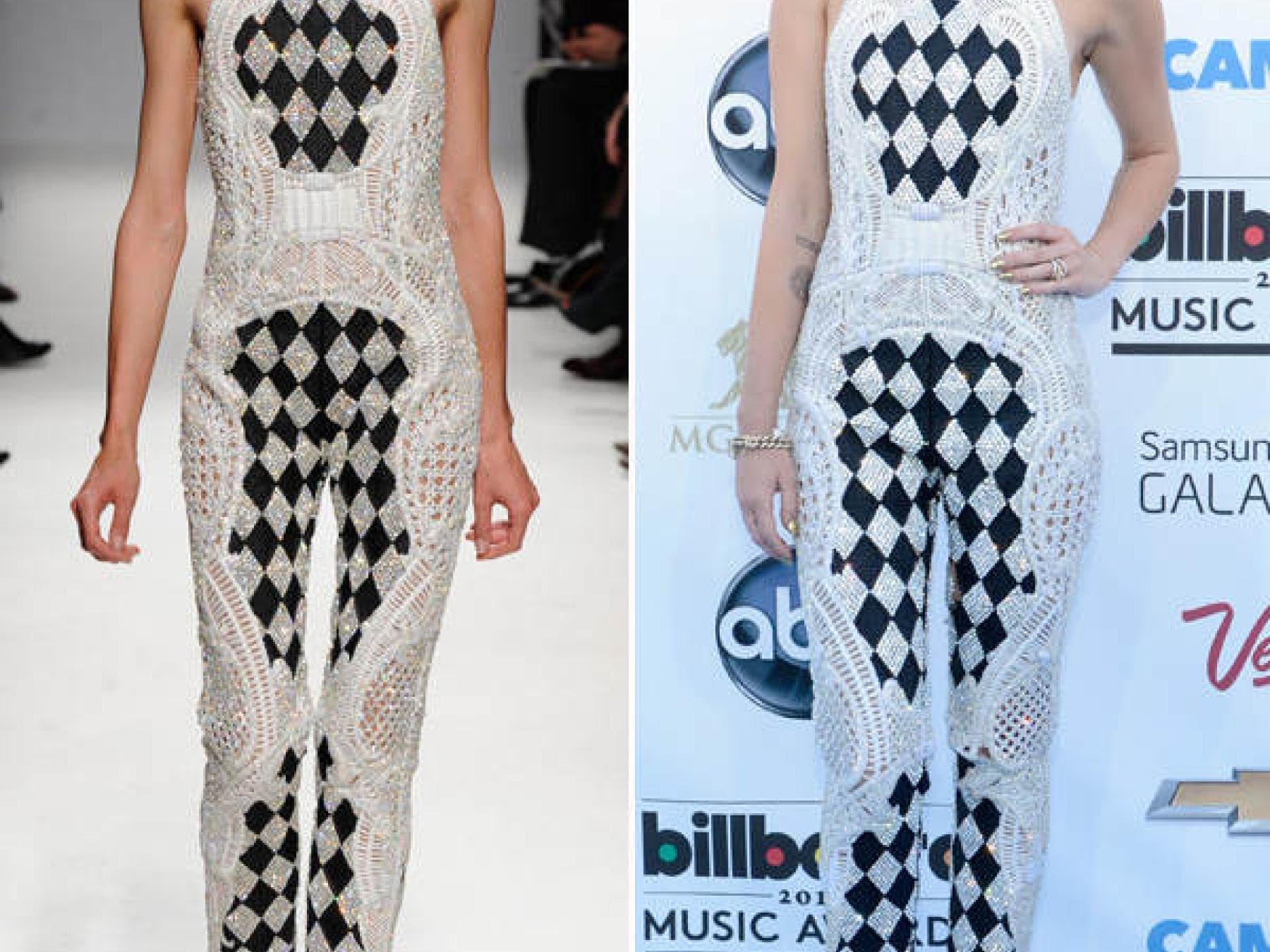 Miley Cyrus in Balmain