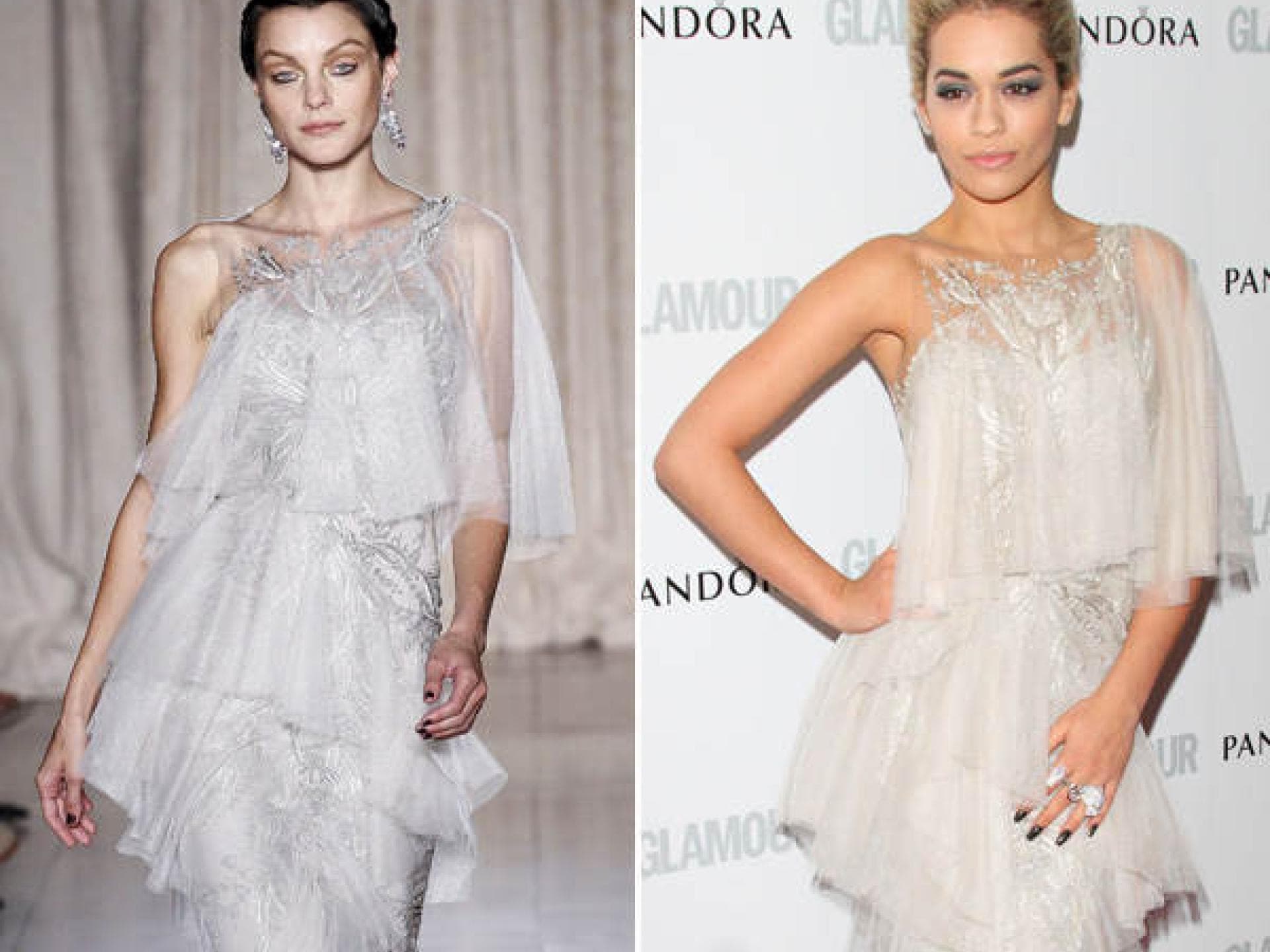 Rita Ora im Tüll-Kleid von Marchesa