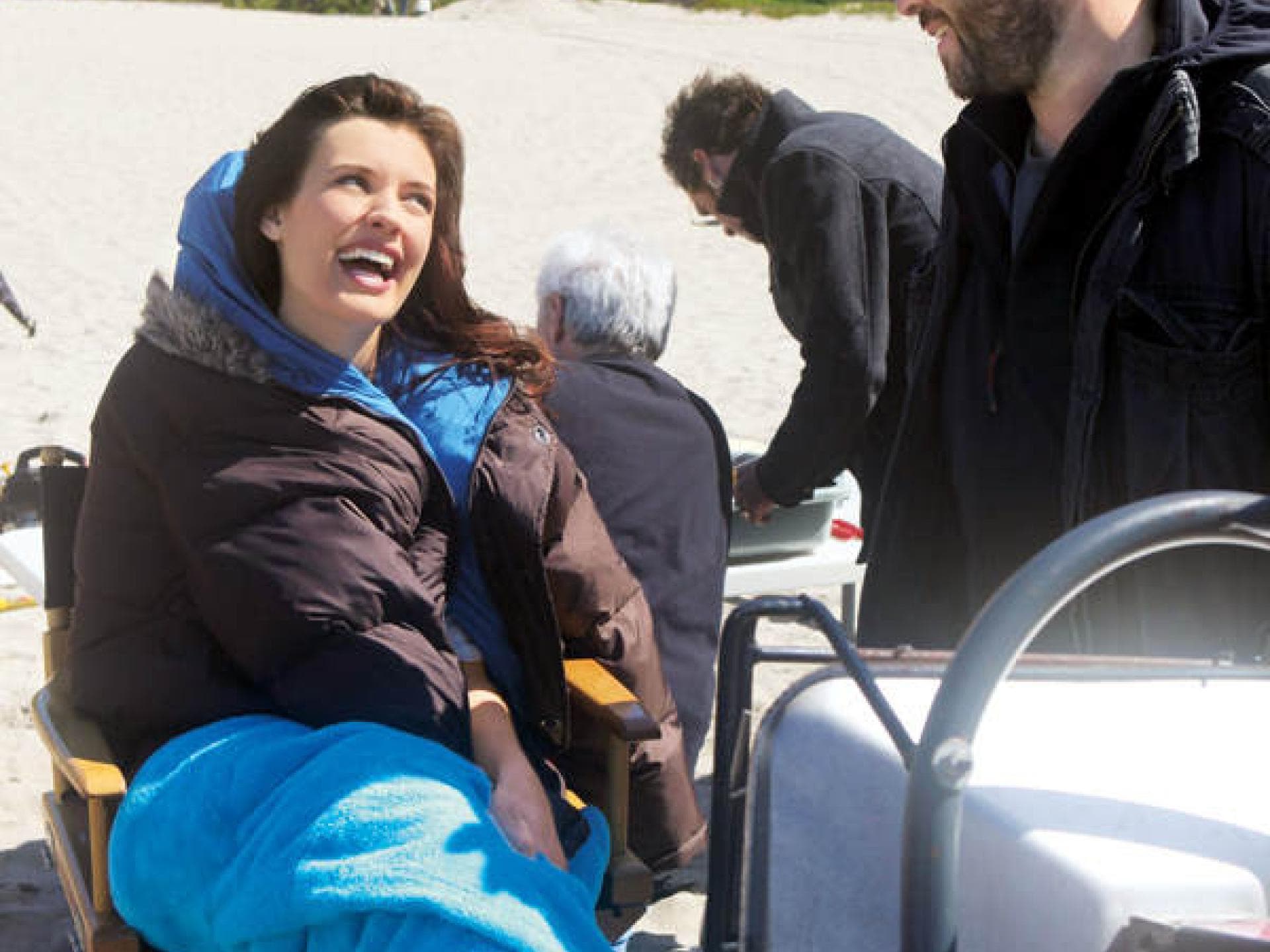 Luise in der Drehpause