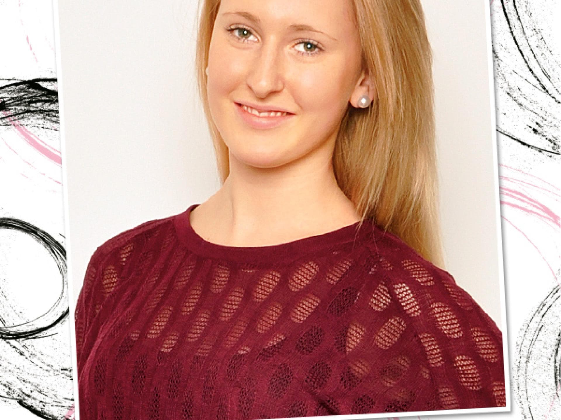 Make-up Carina: vorher