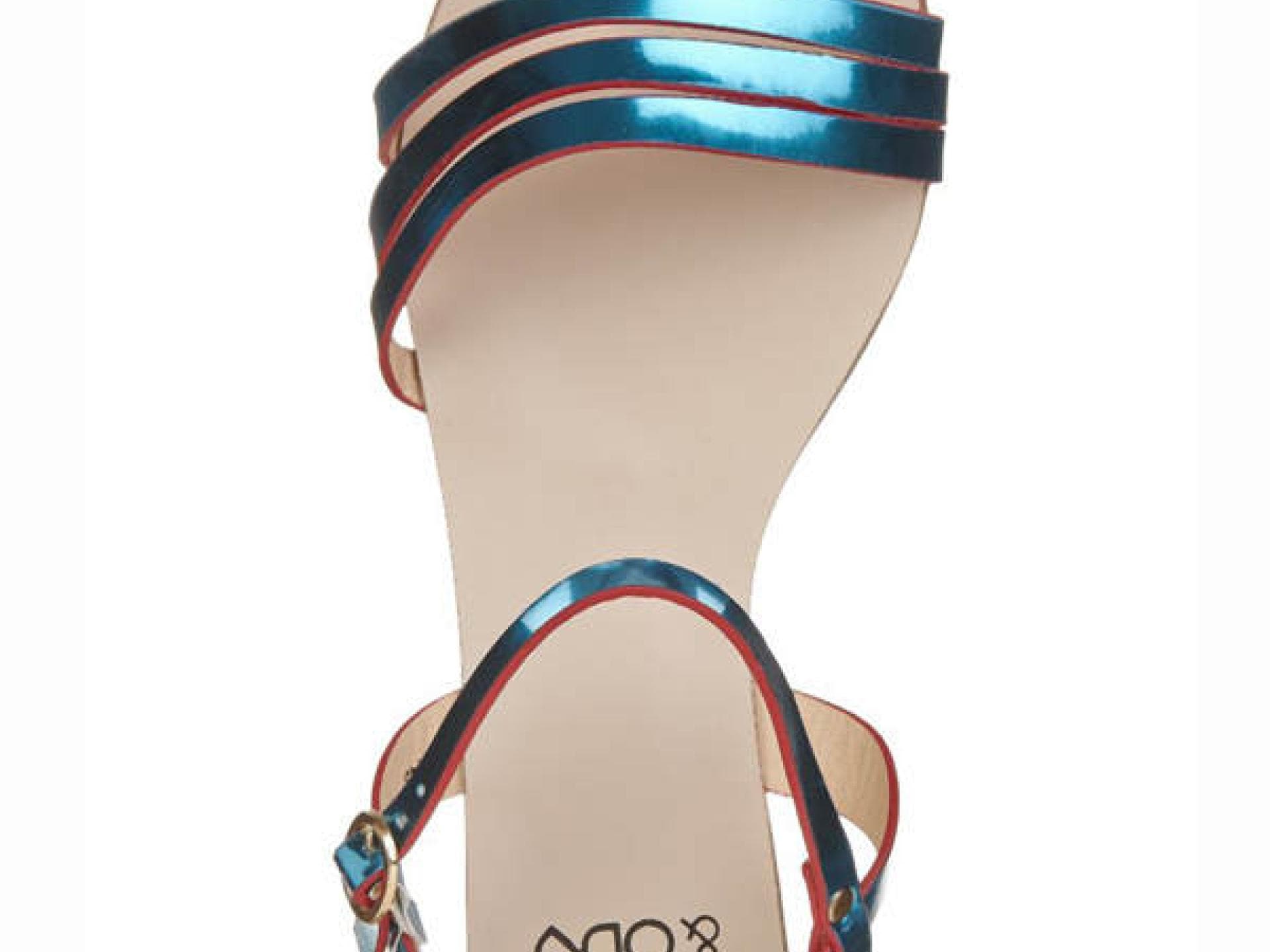 Sandalen in Metallic-Blau von Even & Odd