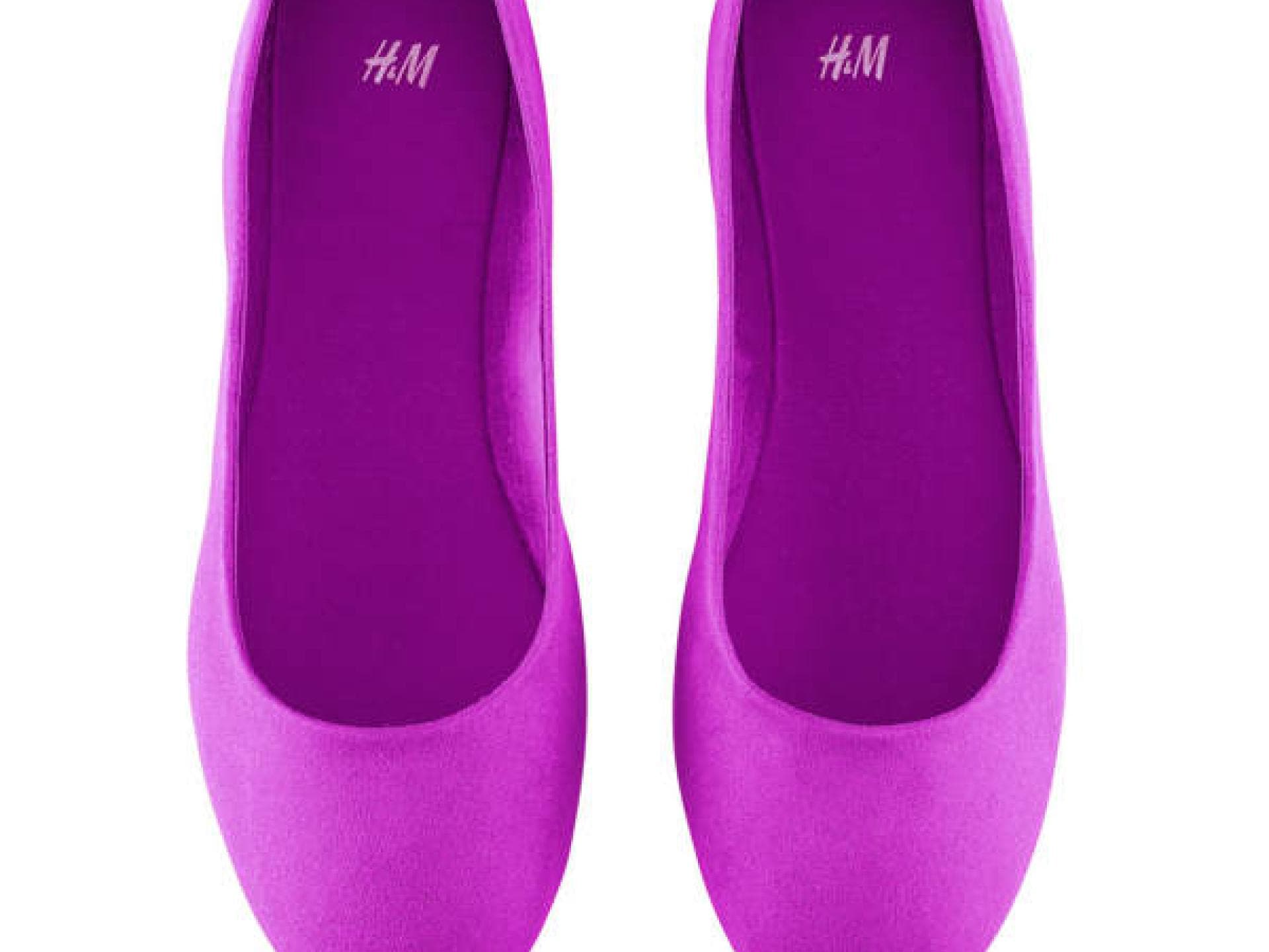 Lila Ballerinas von H&M Lila Ballerinas von H&M