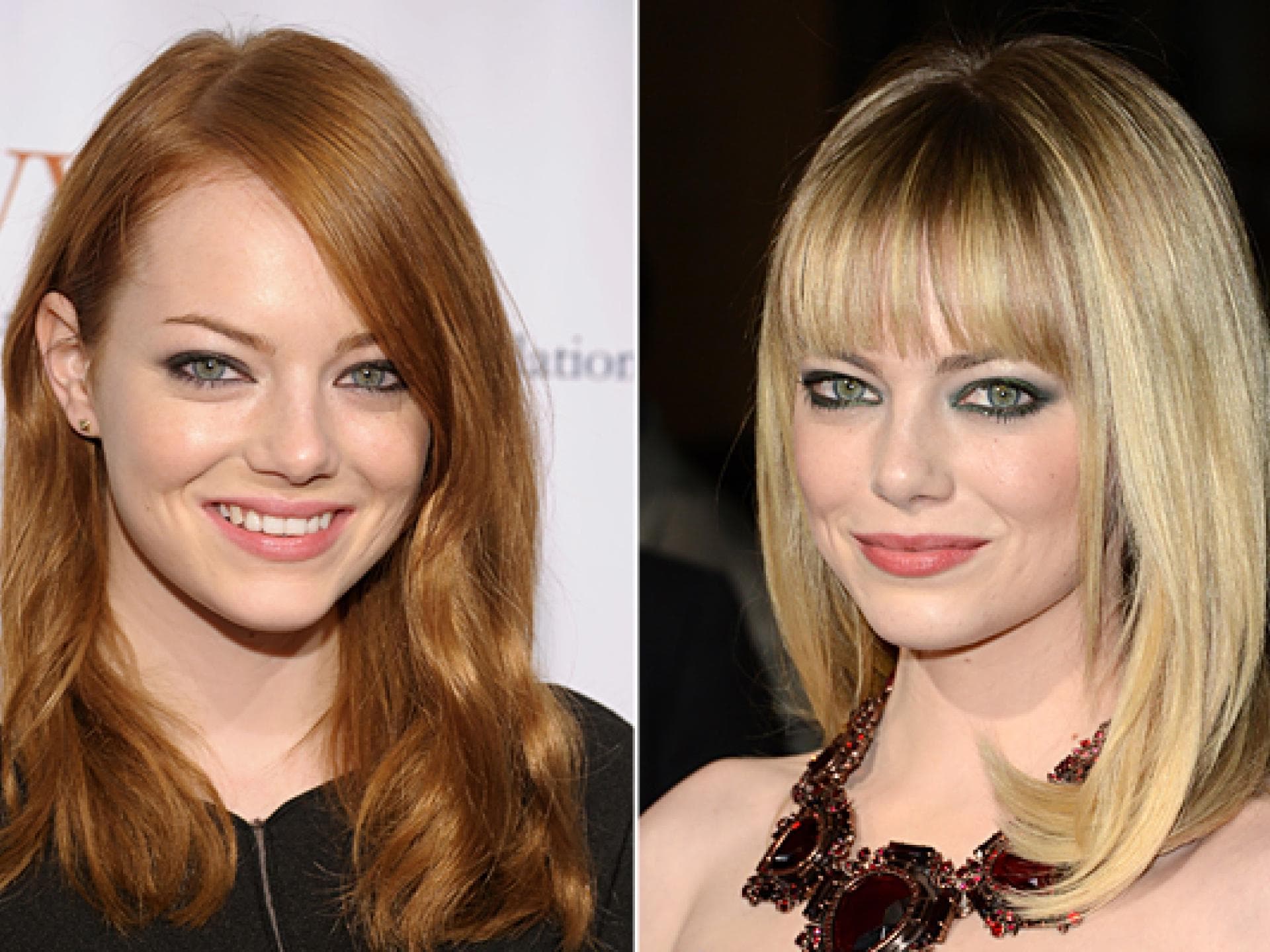 Emma Stone: Kupferrote oder aufgehellte Haarfarbe?