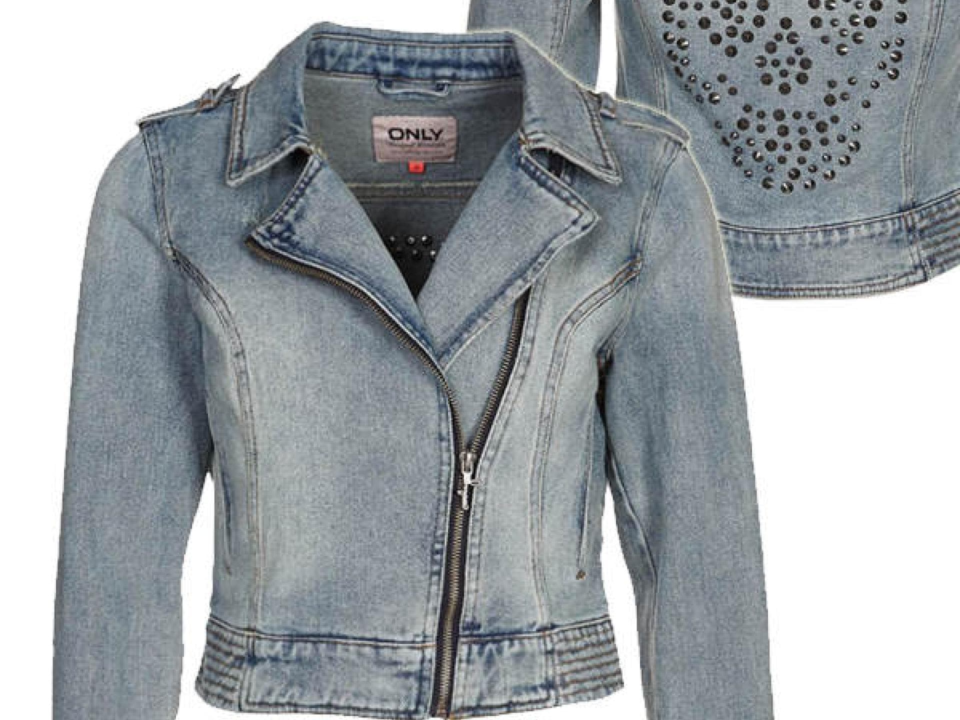 Biker-Jeansjacke von Only