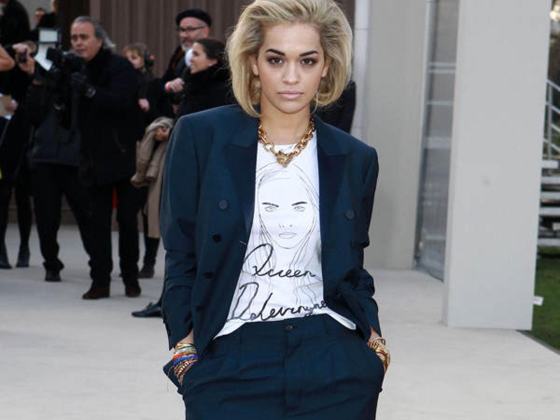 Rita Ora bei Burberry Prorsum