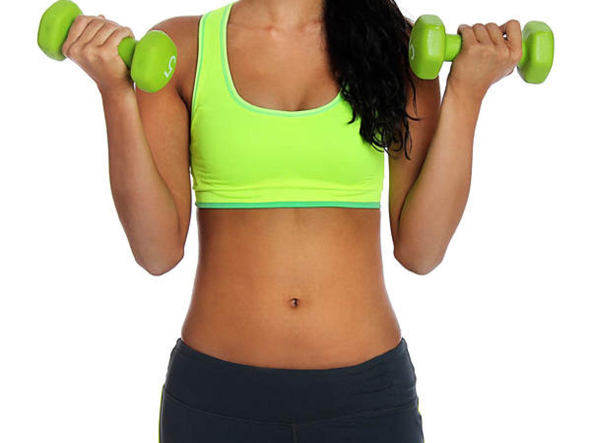 Straffer Busen durch Sport