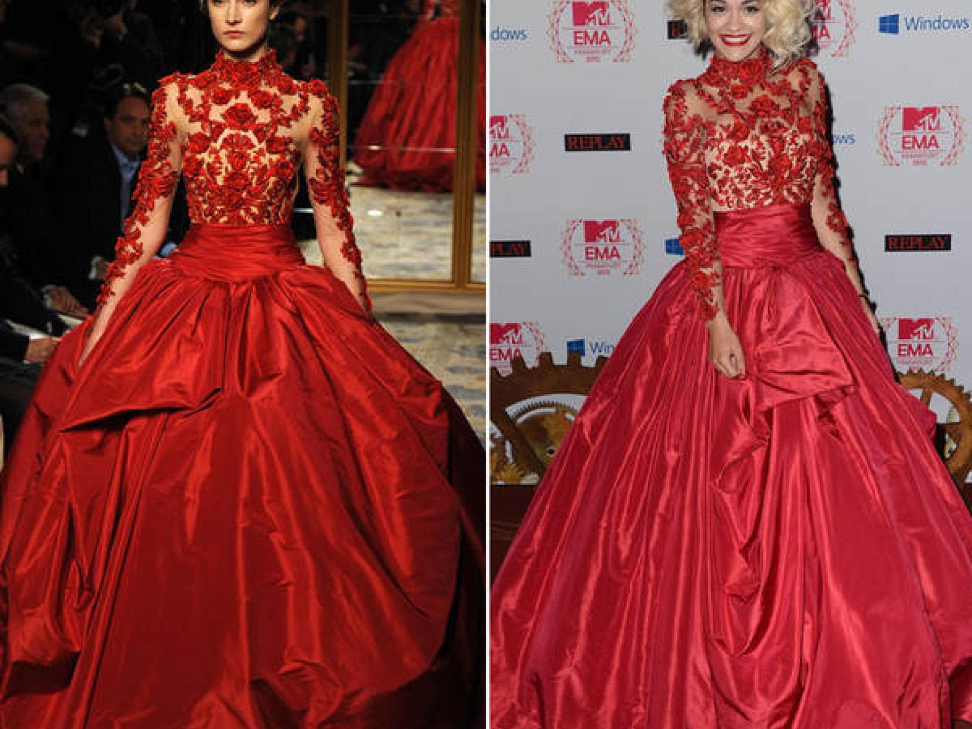 Rita Ora in Marchesa