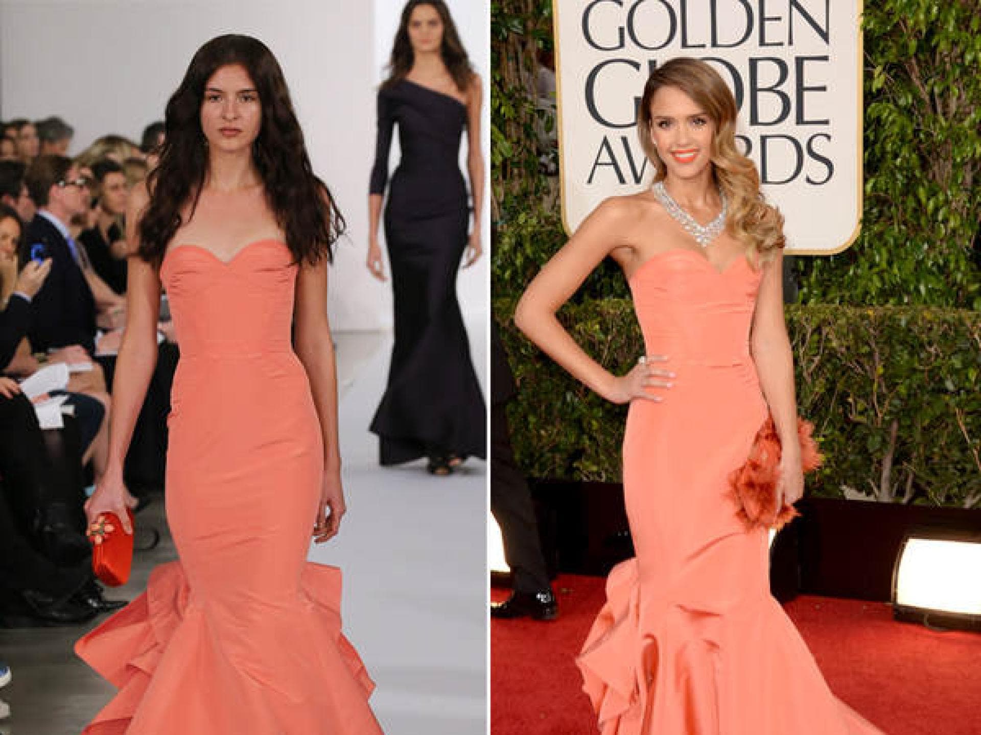 Jessica Alba in Oscar de la Renta Jessica Alba in Oscar de la Renta
