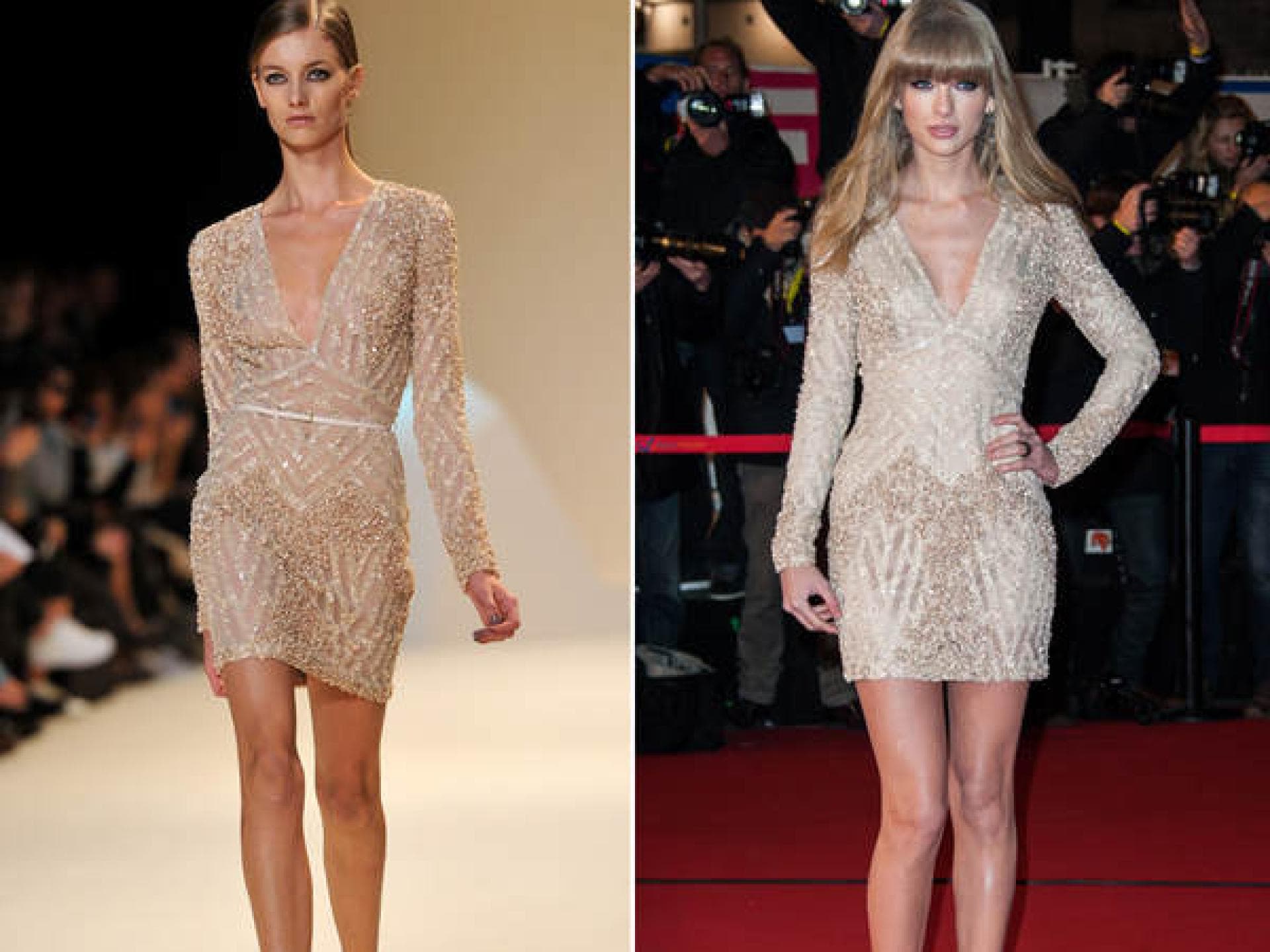 Taylor Swift ladylike in Elie Saab