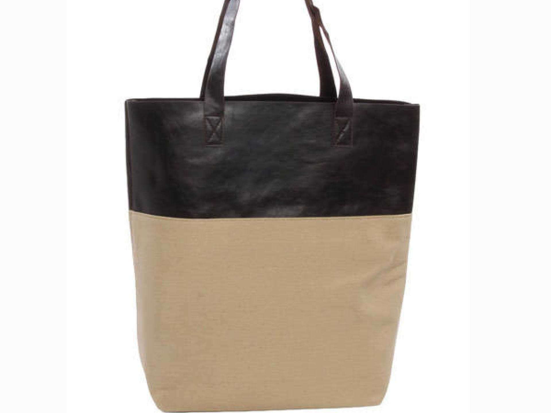 Schwarz-beige Tasche von Pieces