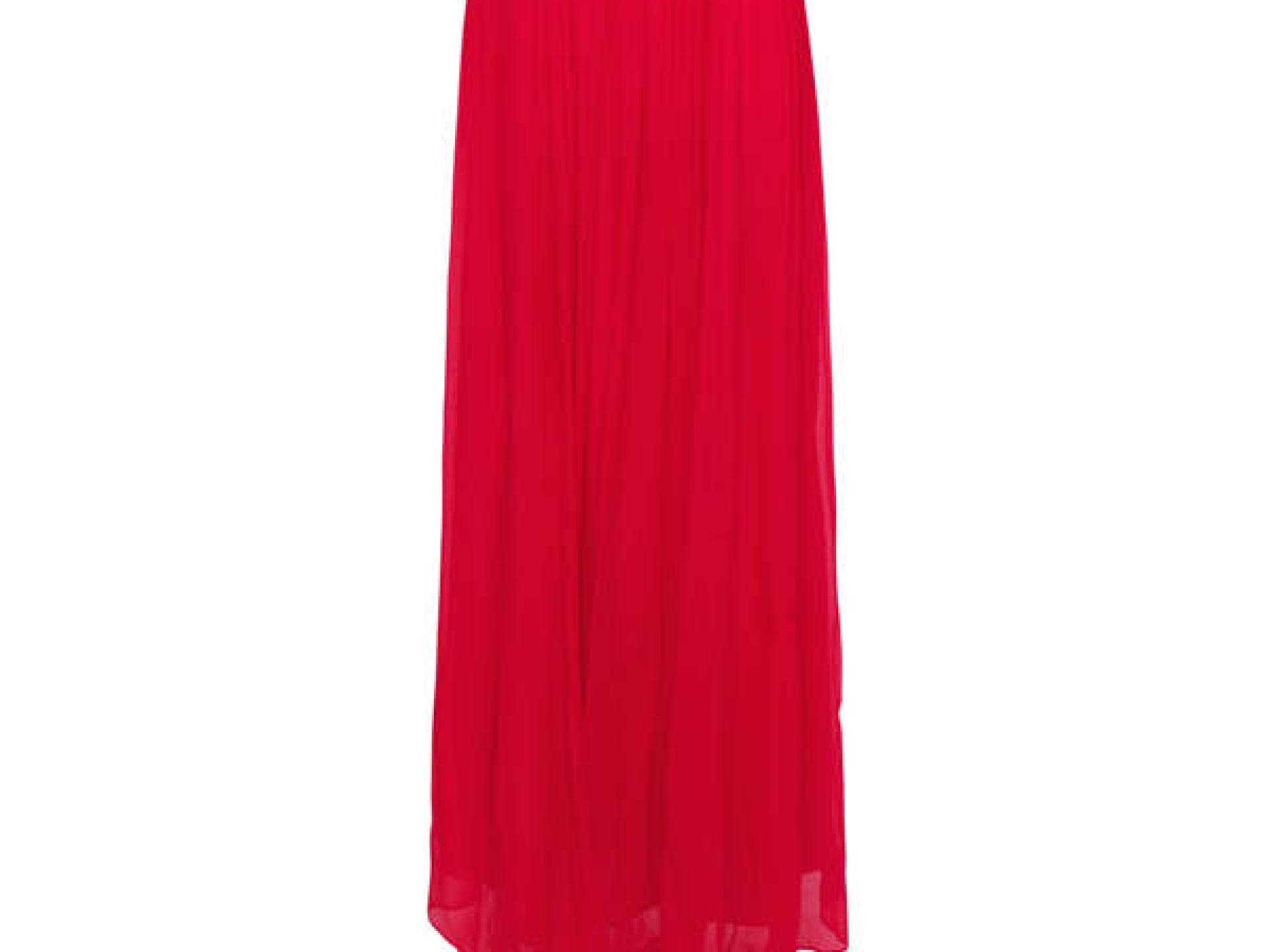 Langes Kleid in Knallpink von Mango