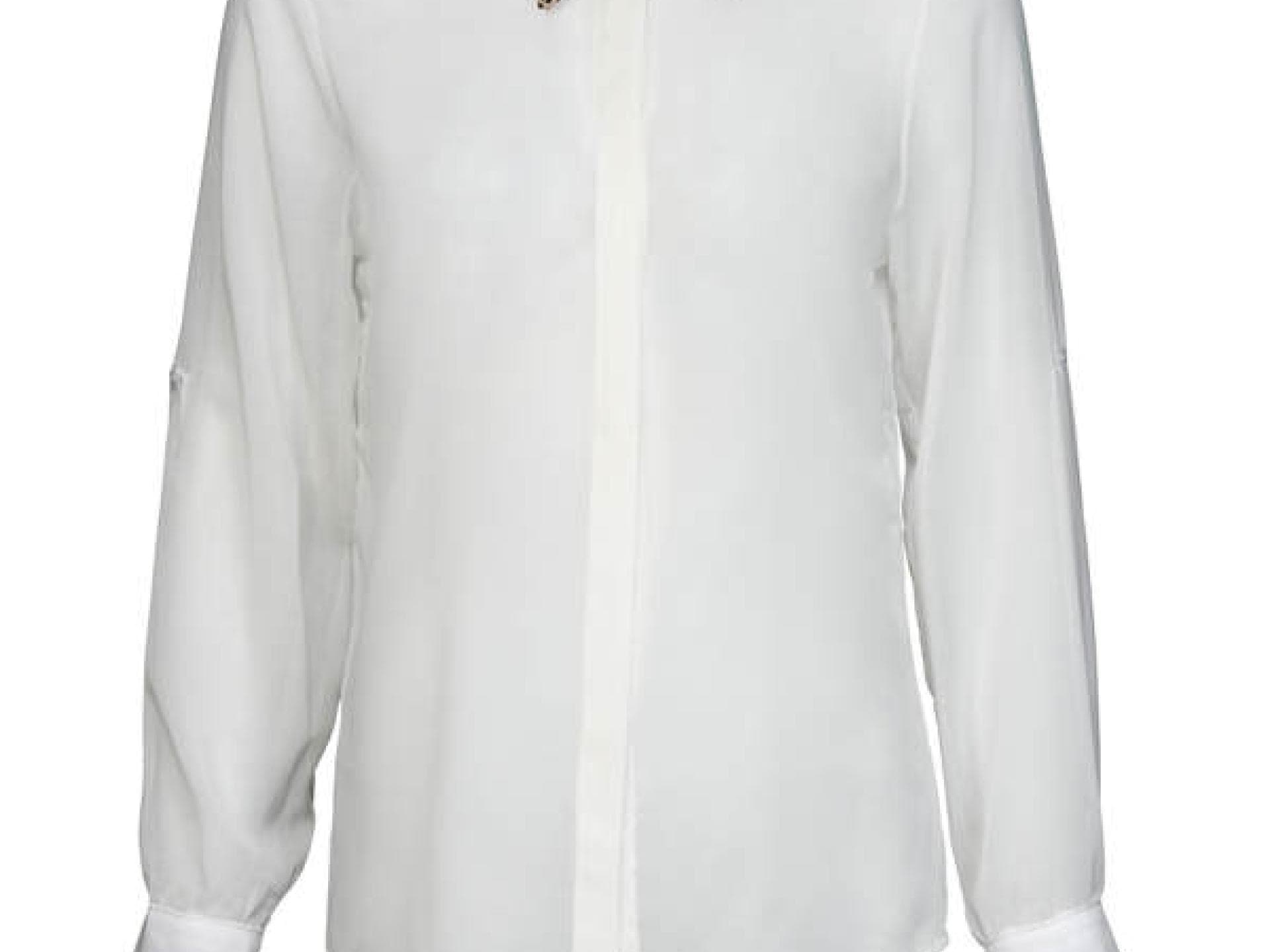 Bluse mit Pailletten-Kragen