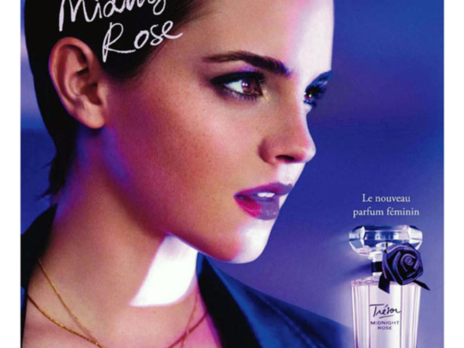 Emma Watson wirbt für „Trésor Midnight Rose”