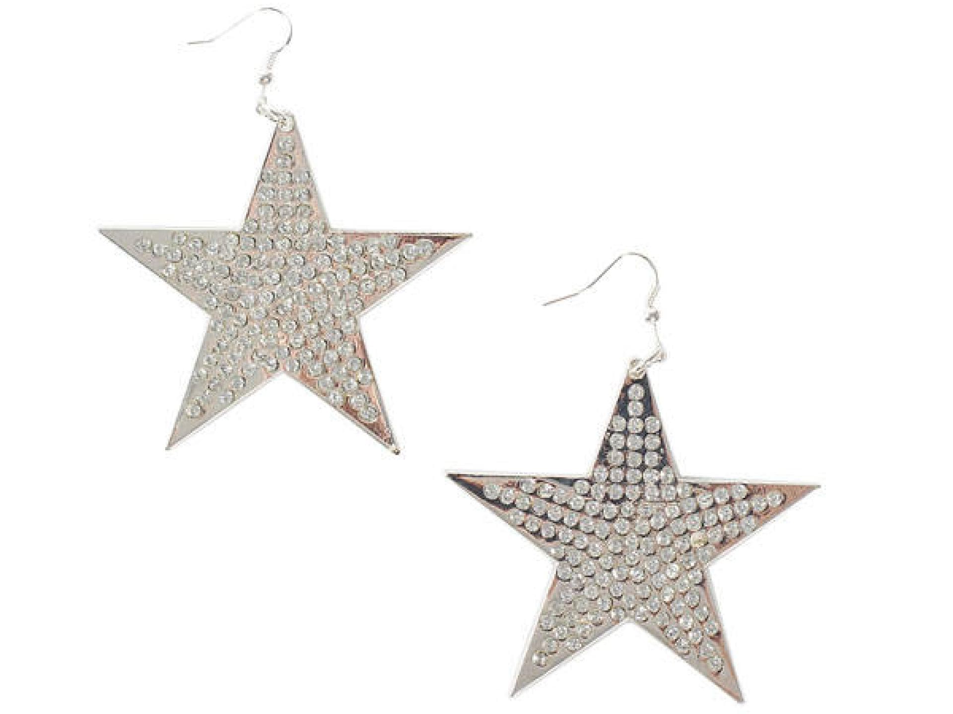 Sternchen-Ohrringen mit Glitzer