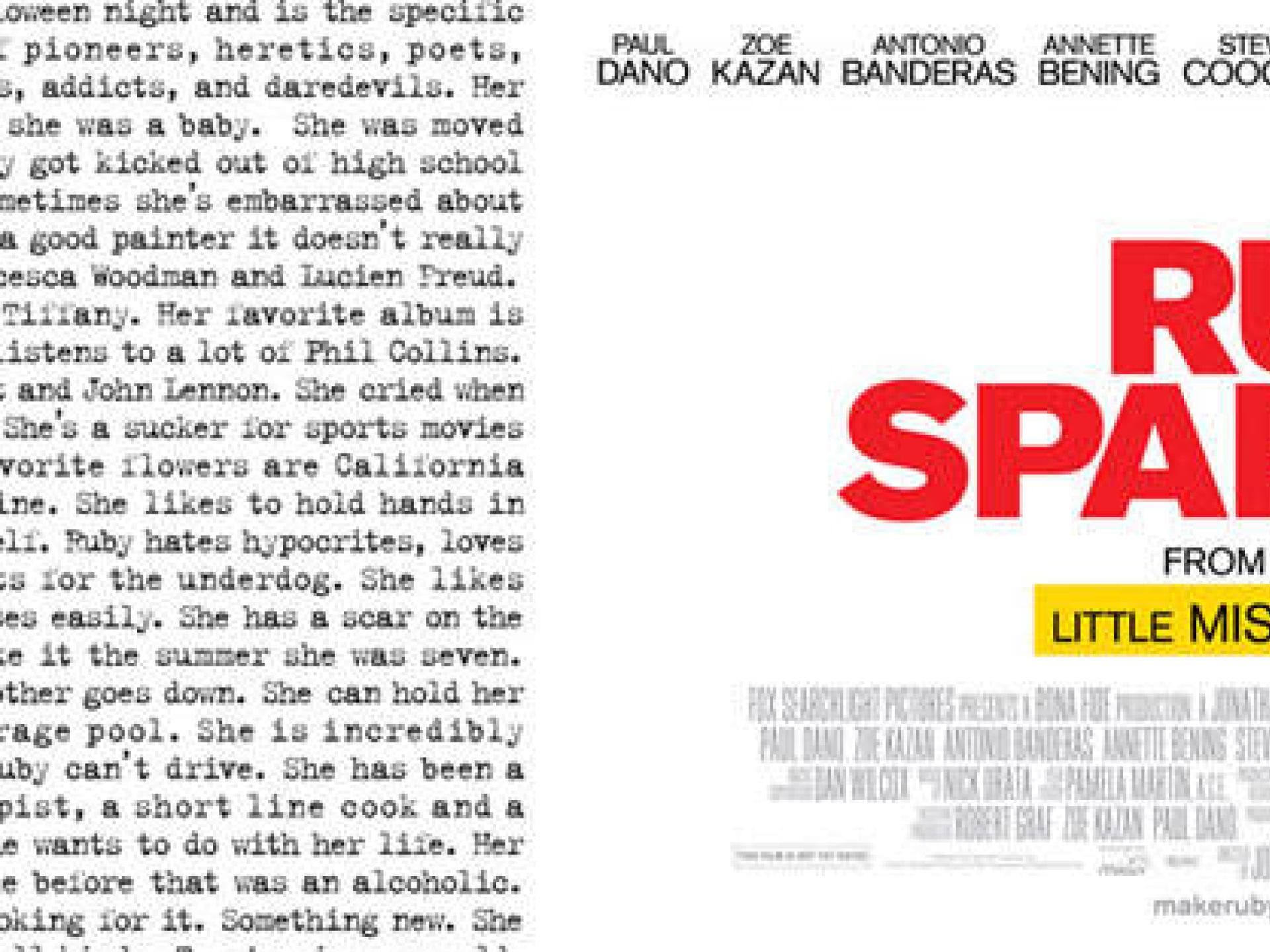 Trailer zu "Ruby Sparks - meine fabelhafte Freundin" Trailer zu "Ruby Sparks - meine fabelhafte Freundin"