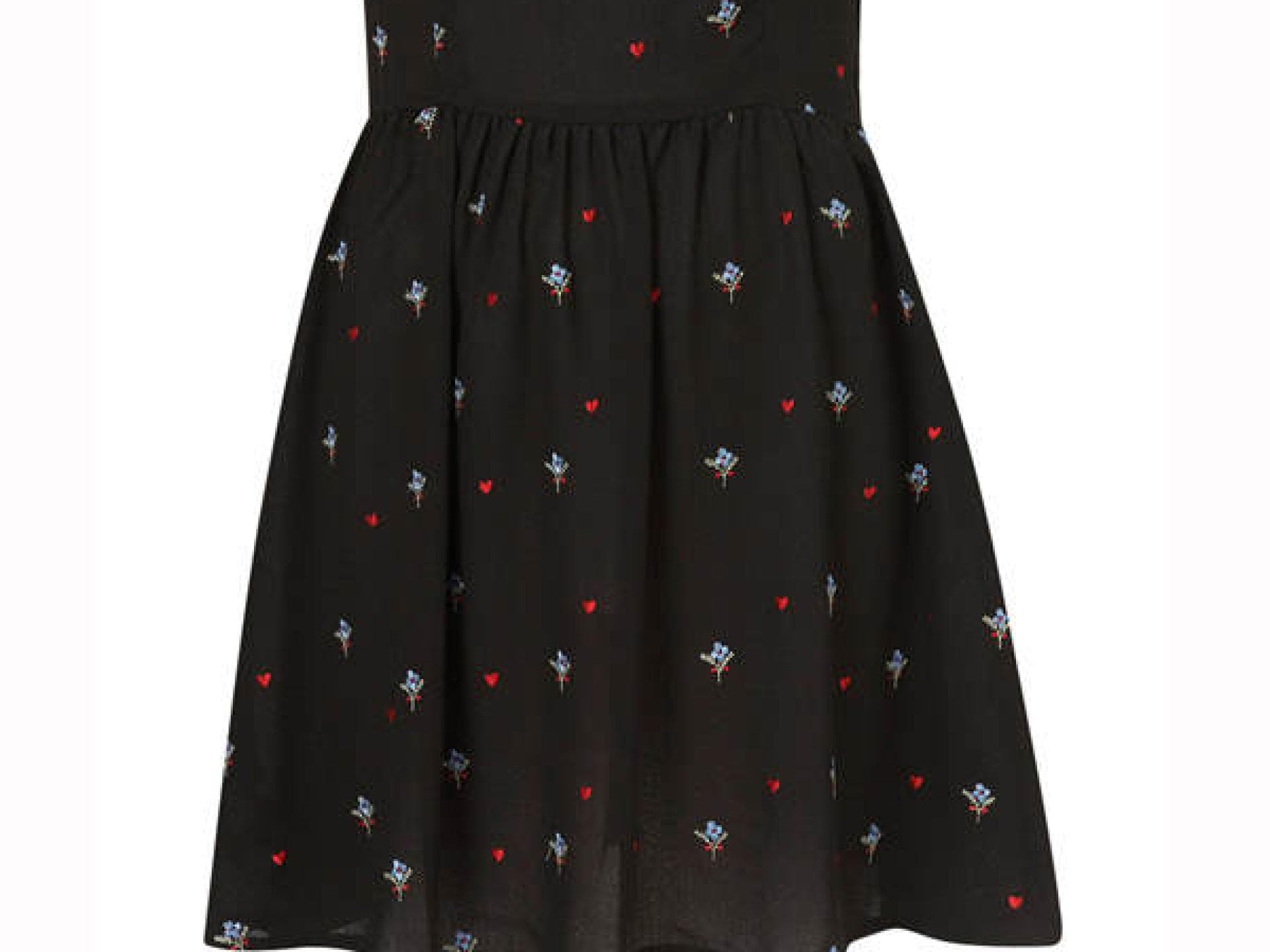 Schwarzes Kleidchen mit Muster