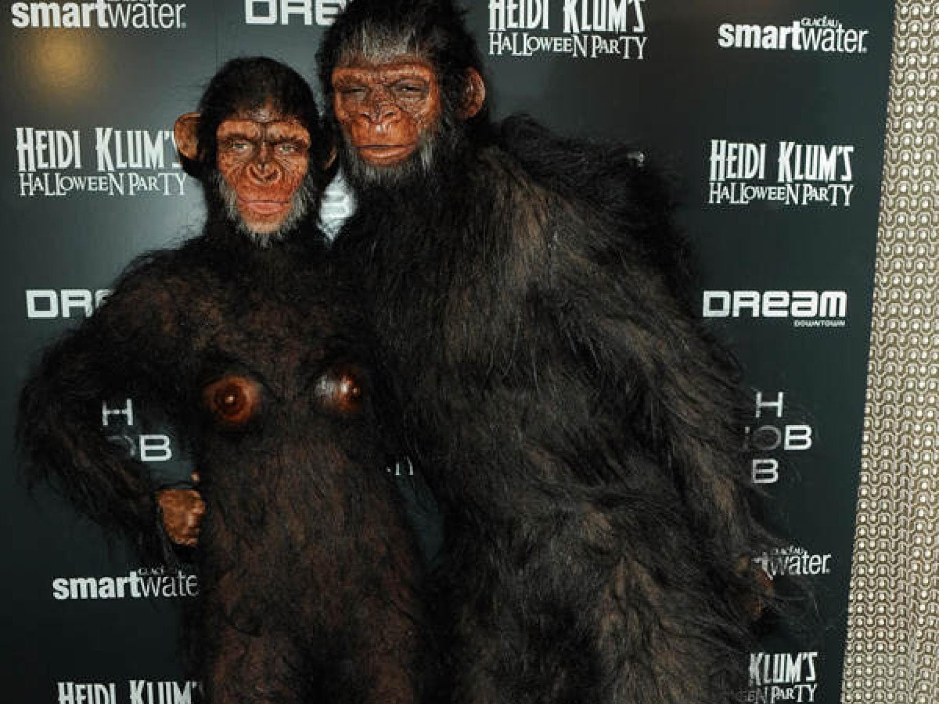 Heidi Klum & Seal als Affen