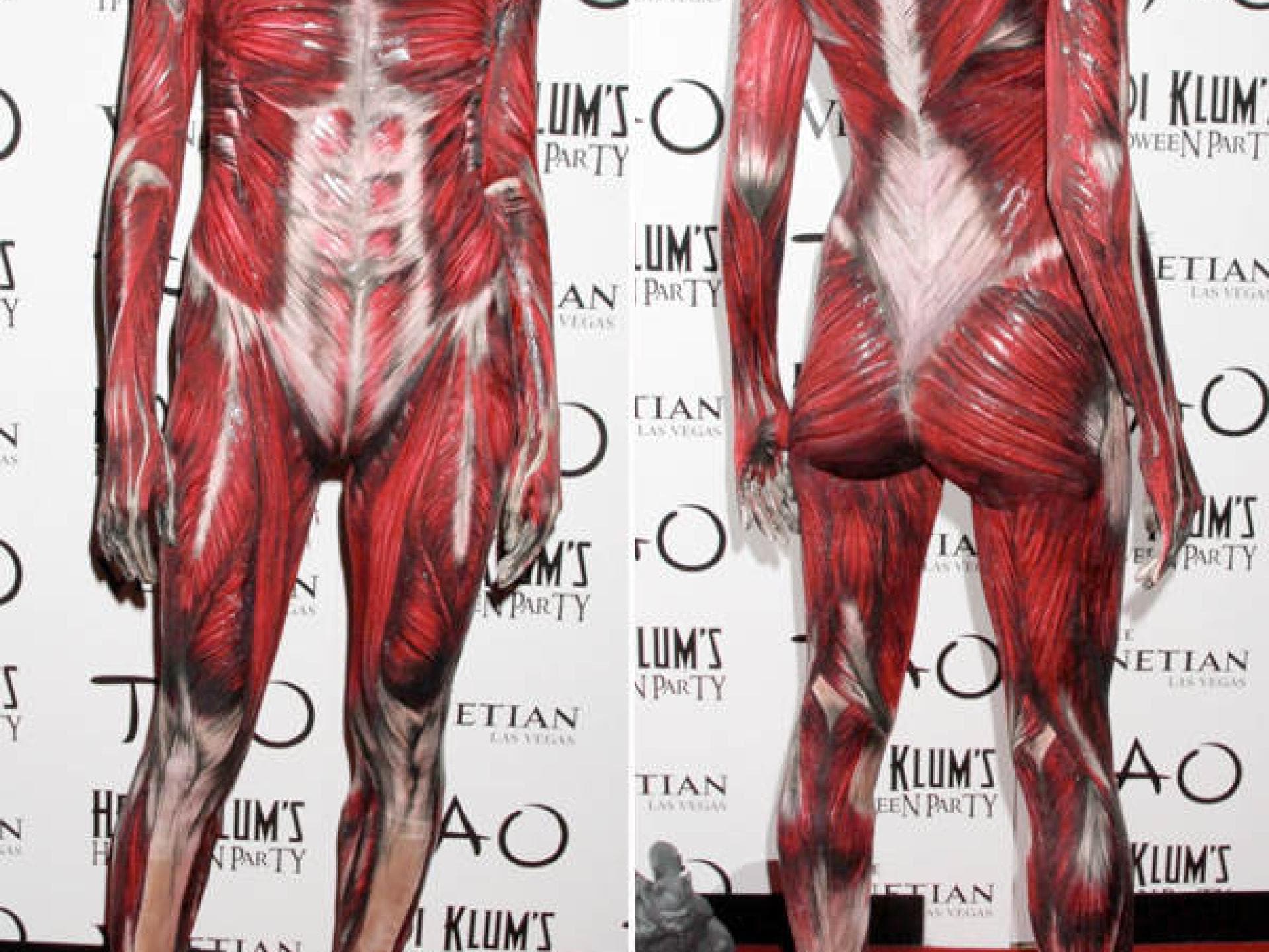 Heidi Klum ohne Haut an Halloween Heidi Klum ohne Haut an Halloween