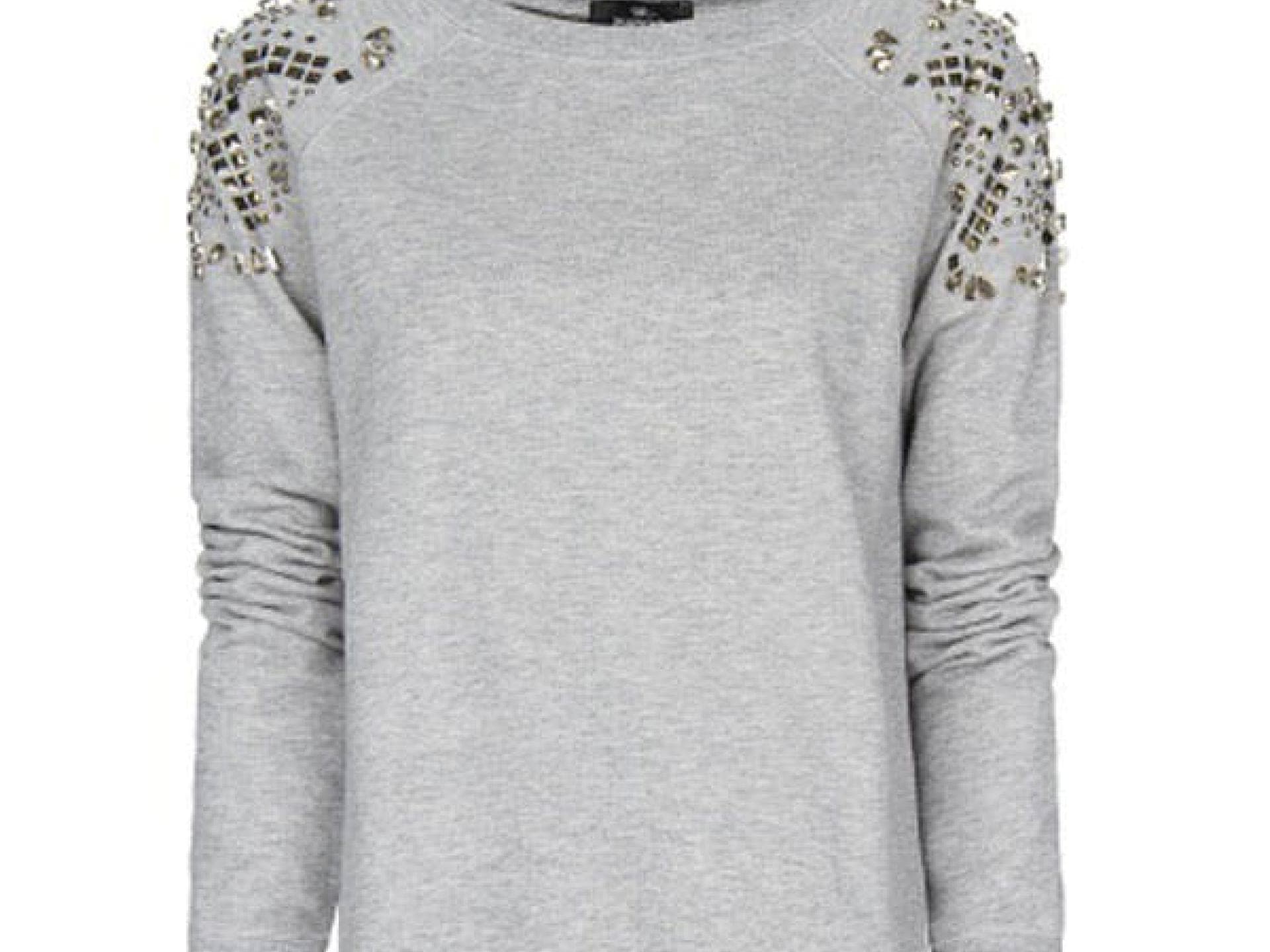 Sweatshirt mit Nieten von Mango