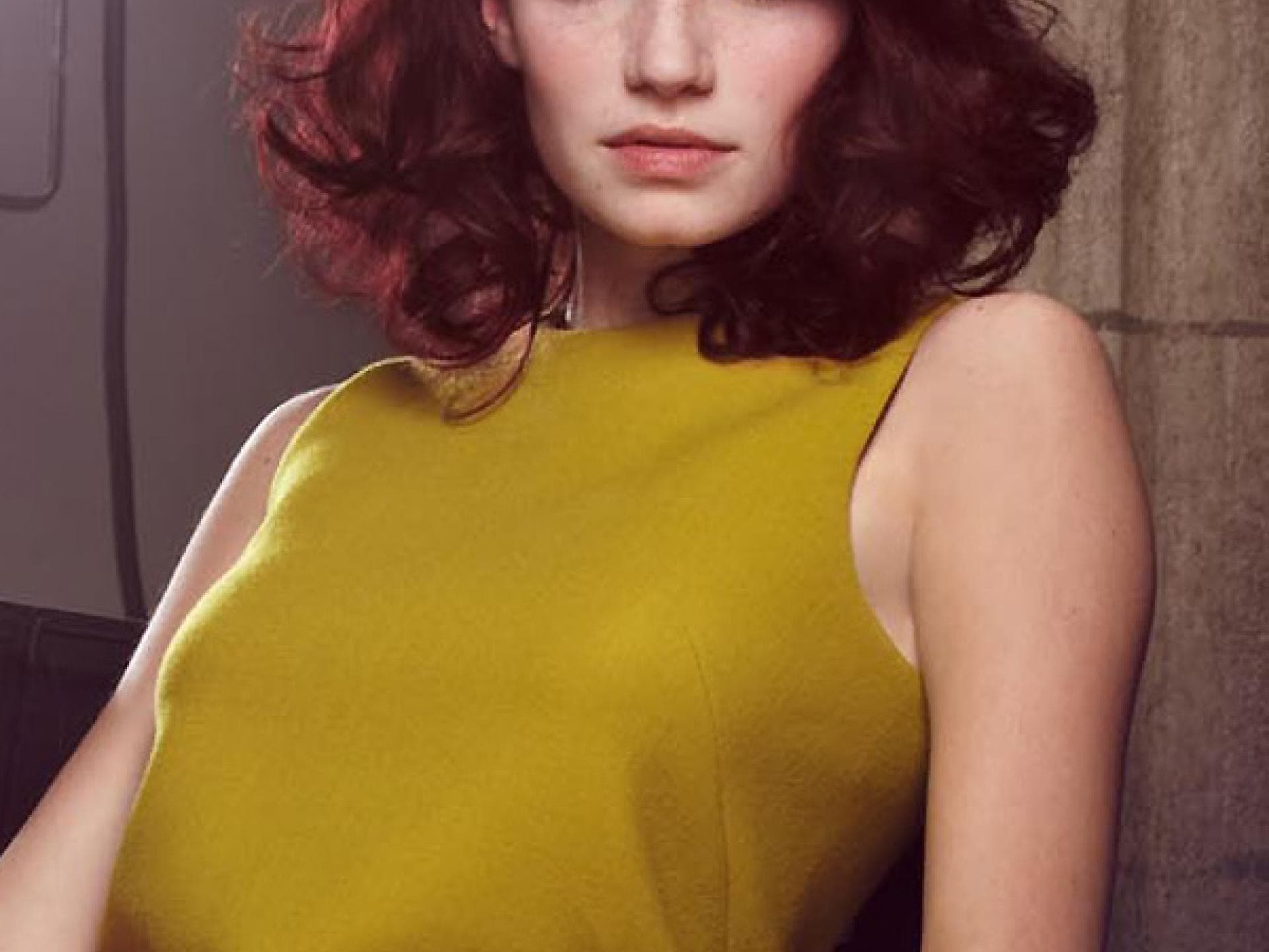 Schulterlange Locken