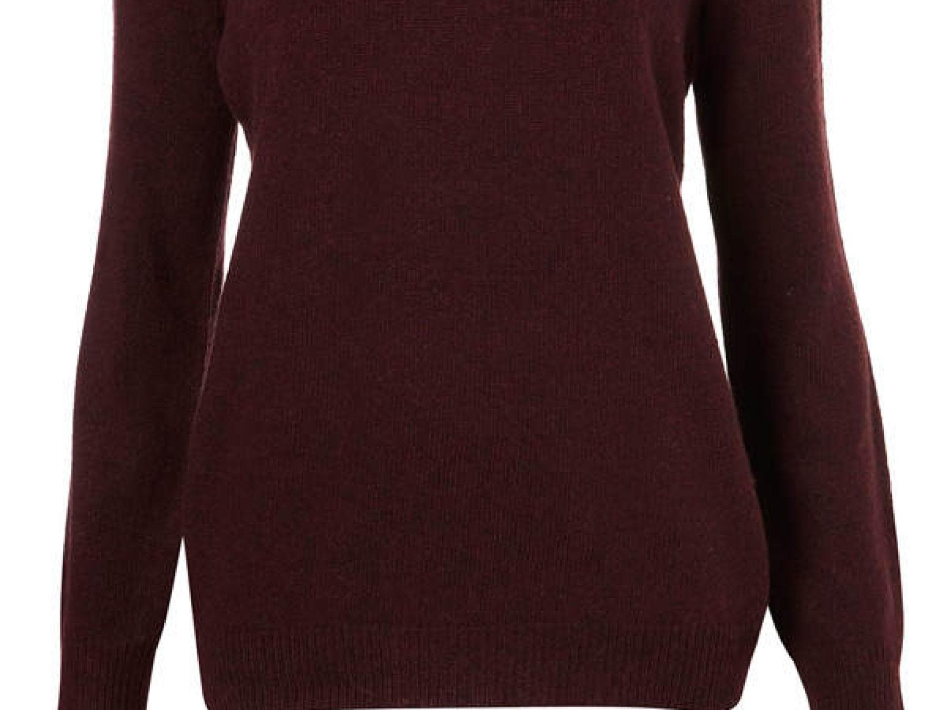 Pullover mit Nietenkragen von Topshop