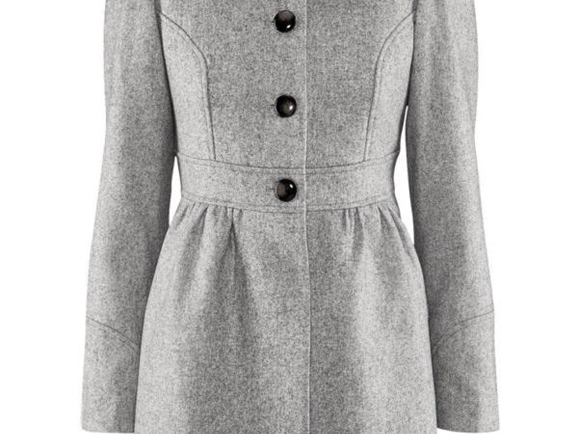 Grauer Kragenmantel von H&M