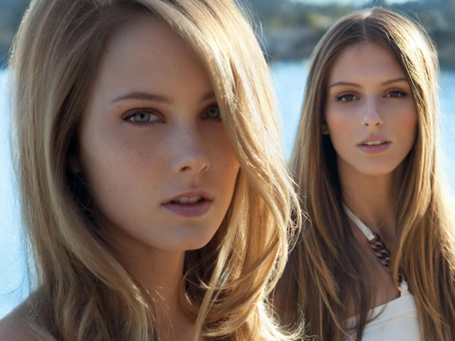 Sommerlook für lange Haare