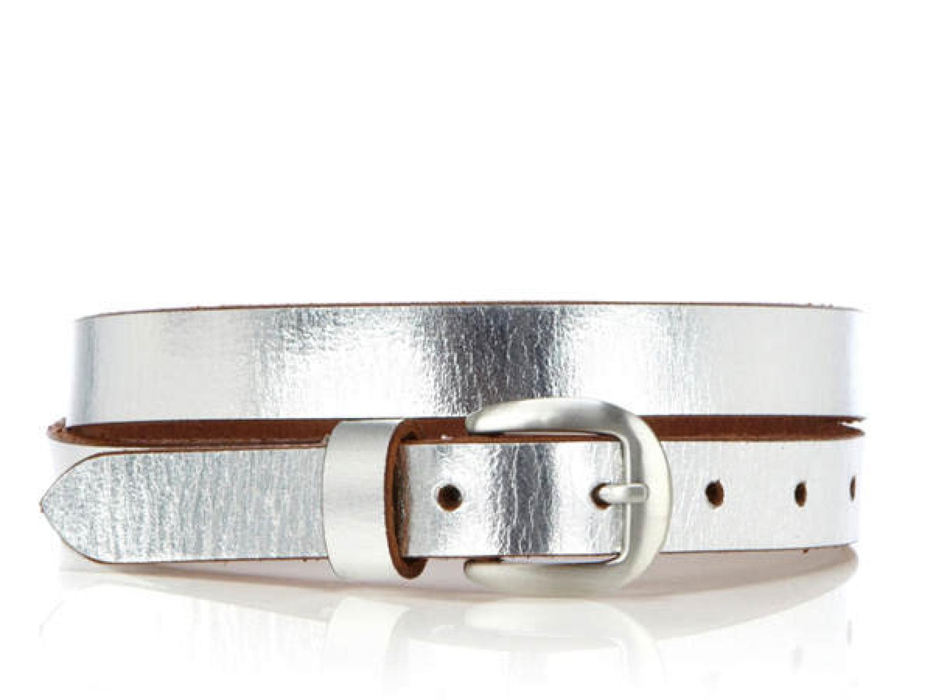 Silber-farbener Gürtel von Warehouse