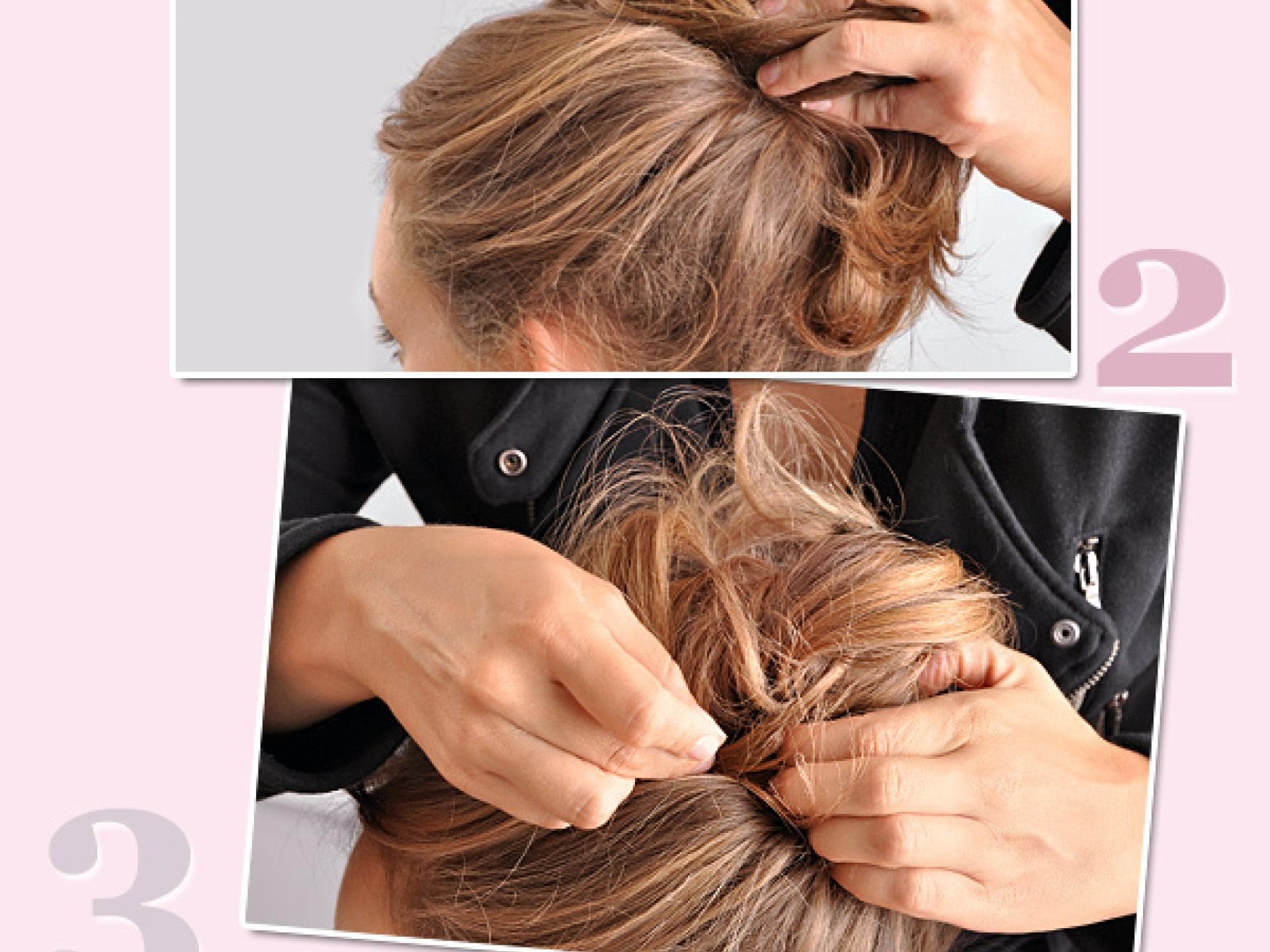 Hochsteckfrisur bei dünnem Haar