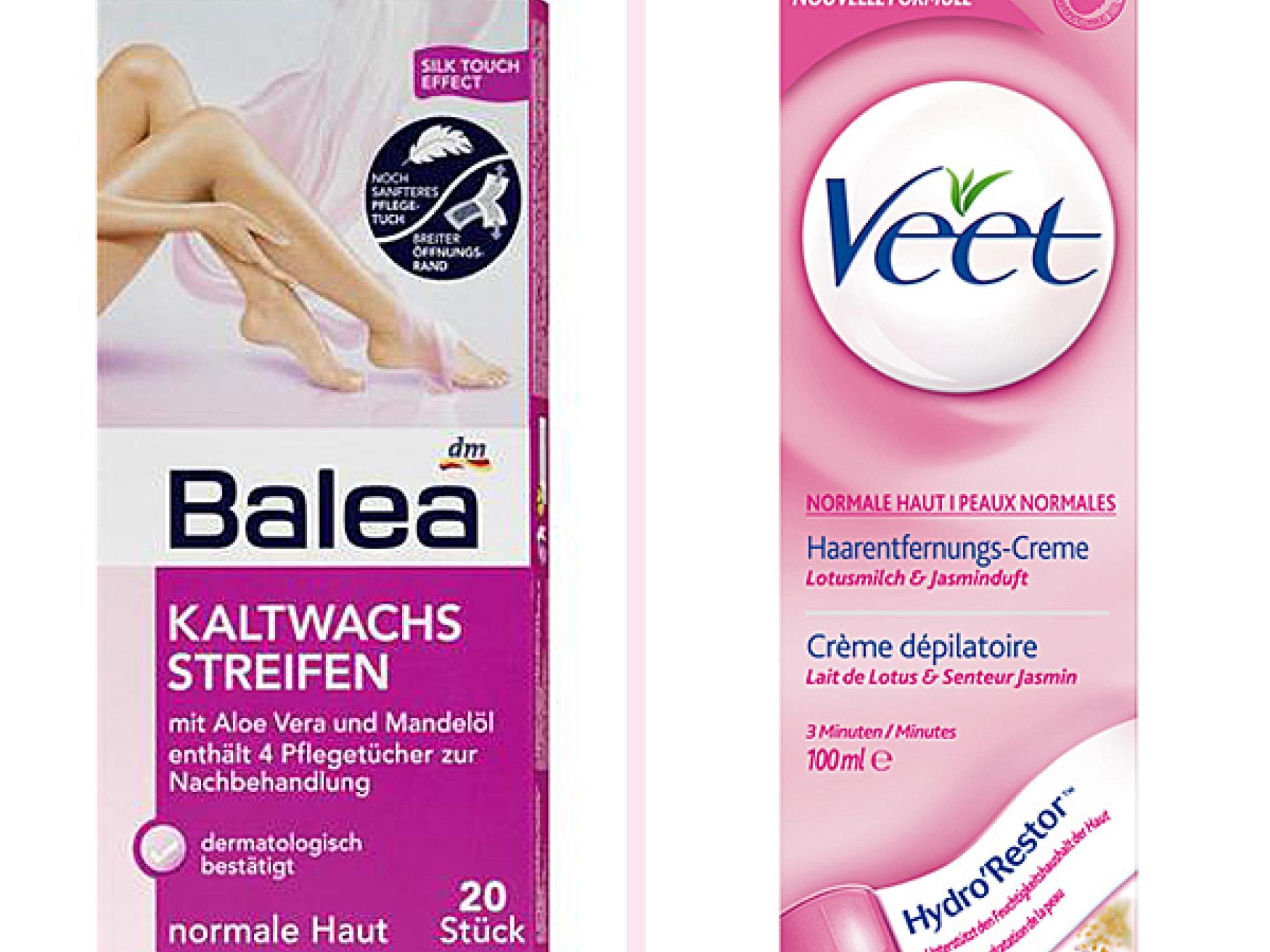 Enthaarungscreme vs. Wachs