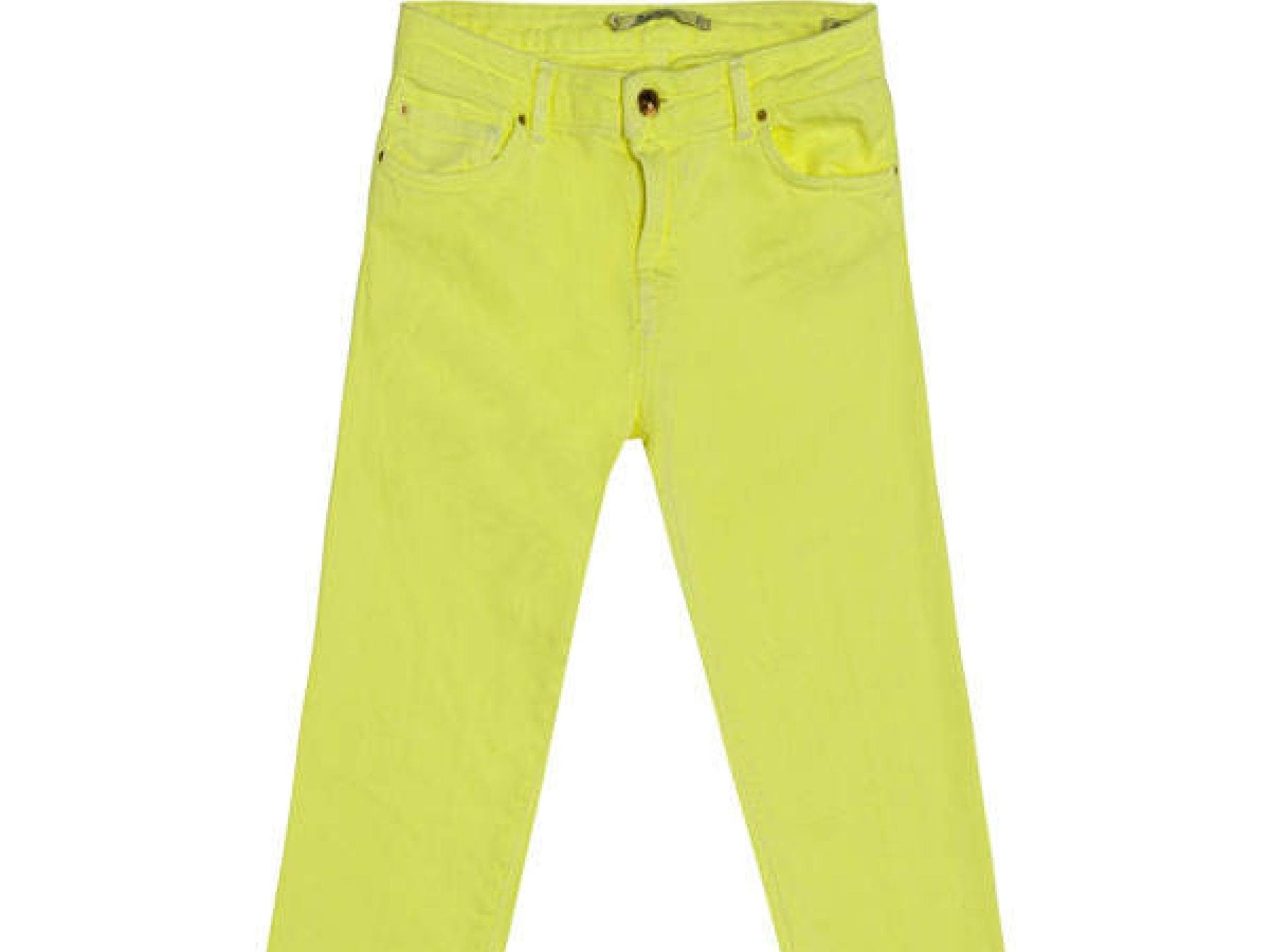 Neongelbe Jeans von Zara