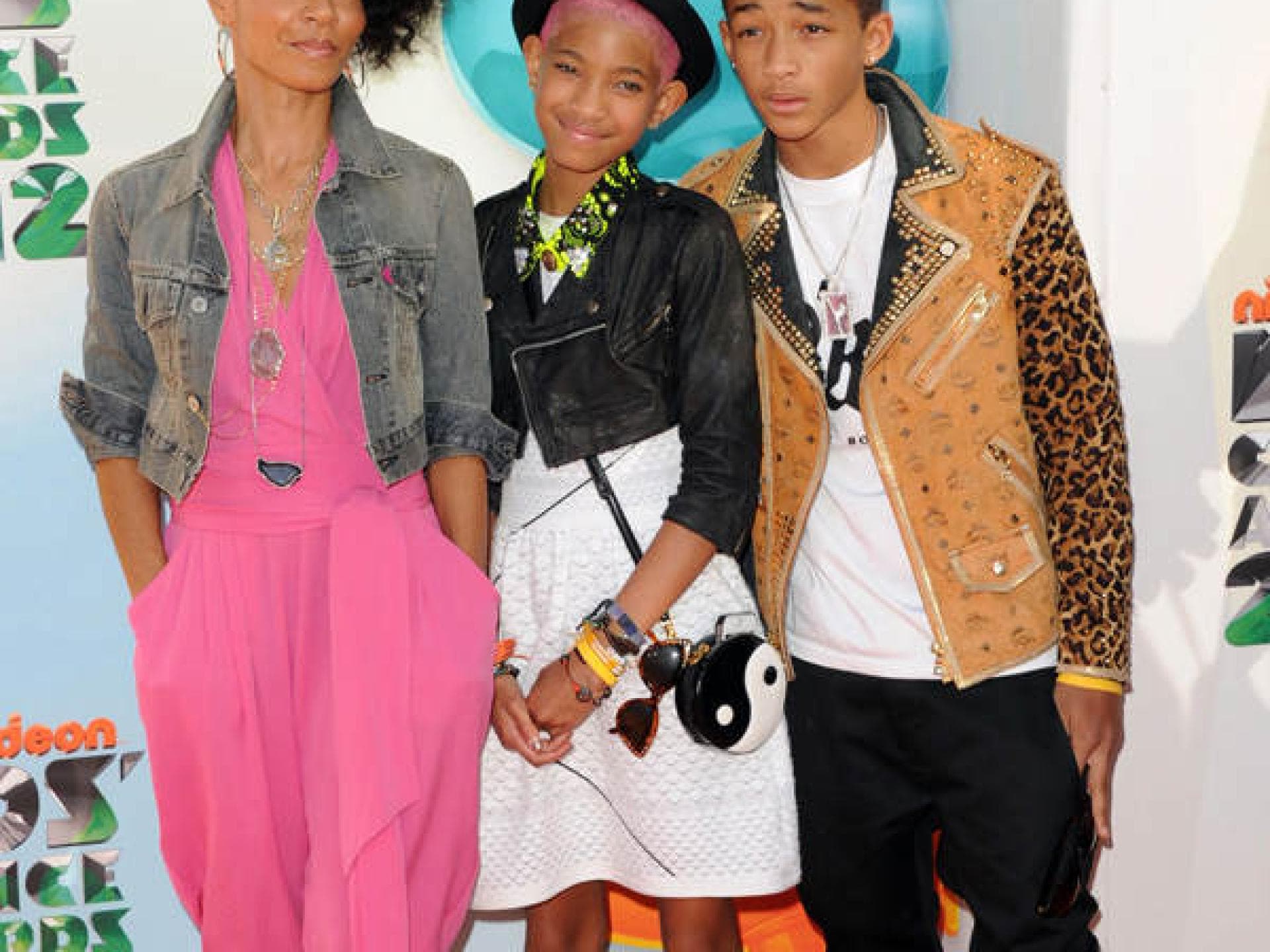 Jada Pinkett-Smith mit Willow und Jaden Smith