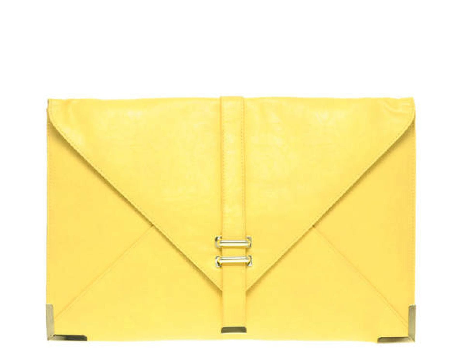 Zitronengelbe Clutch von Asos